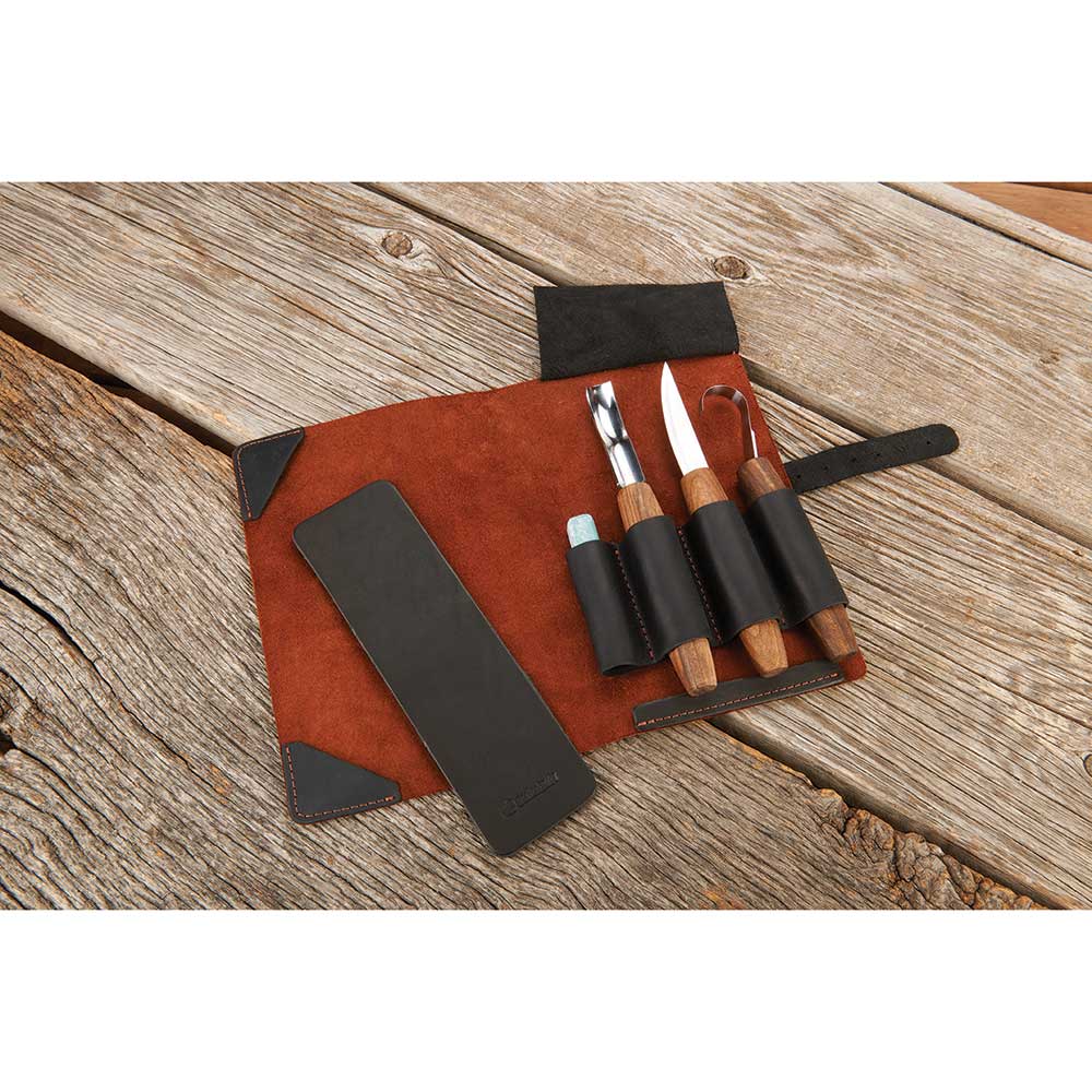 Premium Spoon Carving Set with Walnut Handles - Image 3