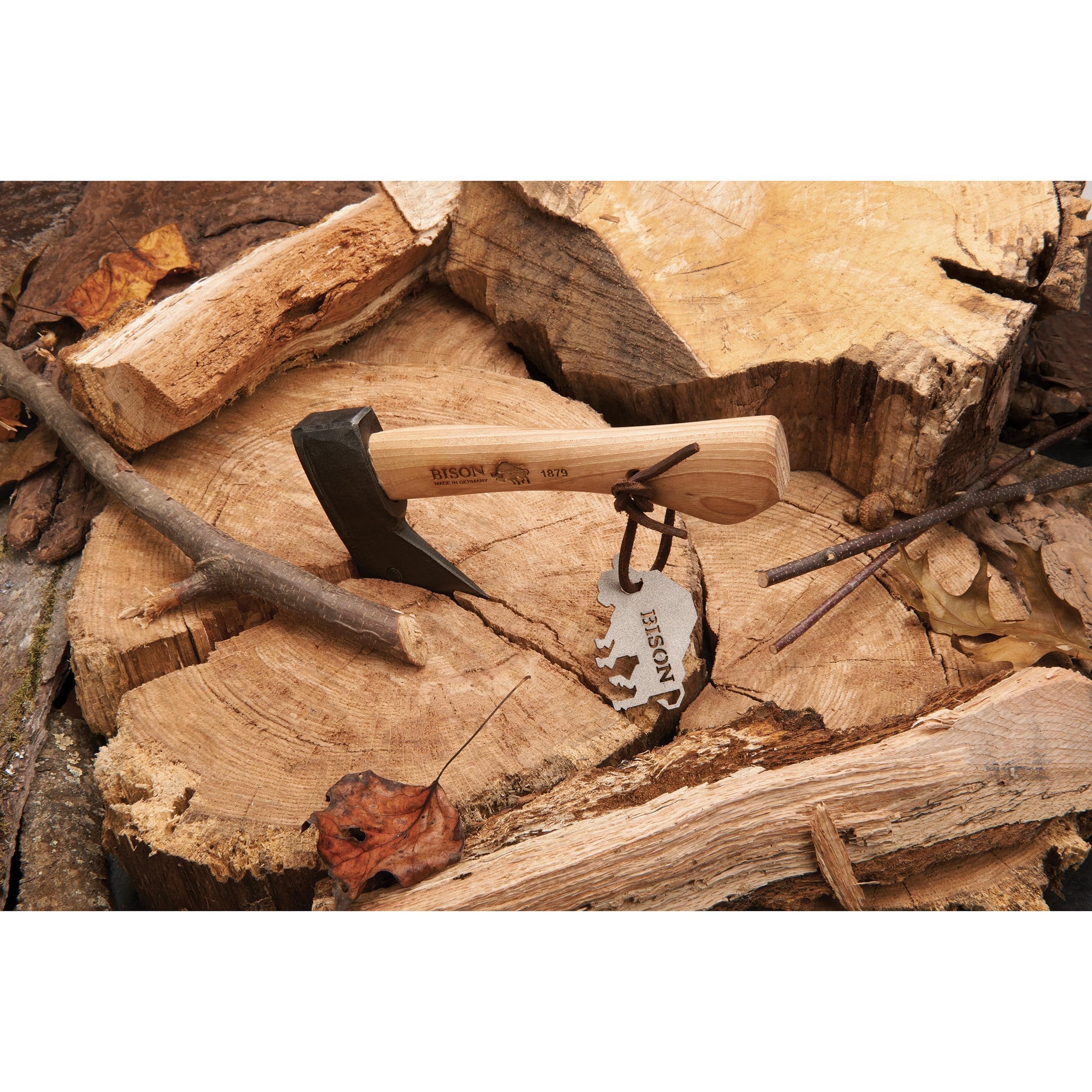 Trekking Hatchet with Leather Sheath - 9.44" OL - Image 3