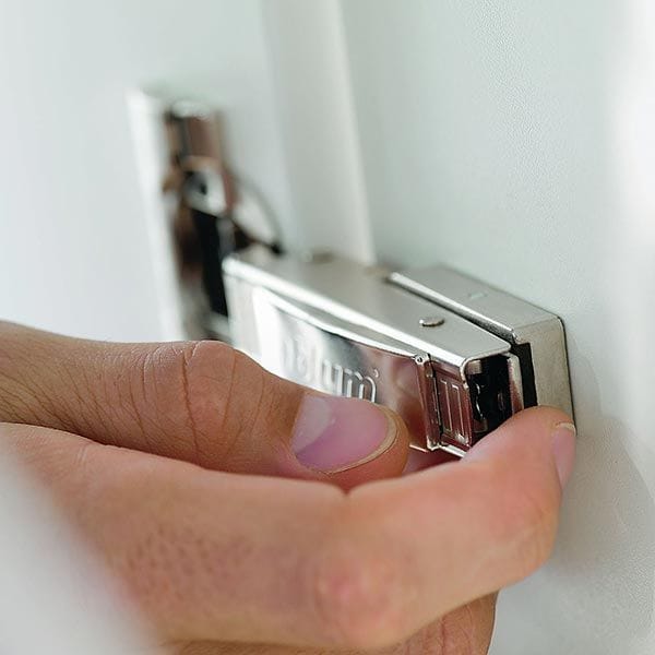 Clip Top Hinges for Frameless Cabinets - Full Overlay - 110 Degree with BLUMOTION - 1 Pair - Image 3