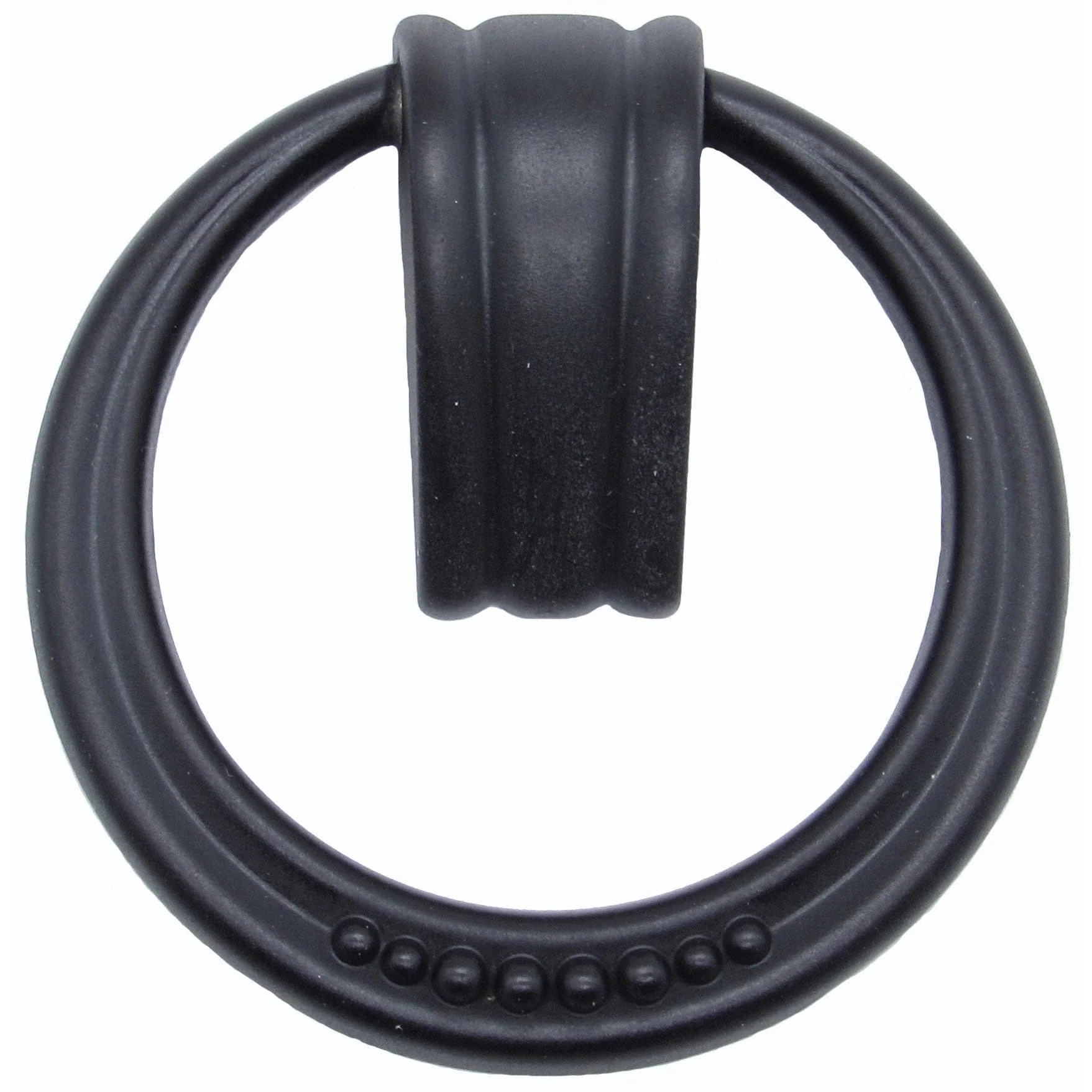 Beaded Elegance Ring Pull Matte Black