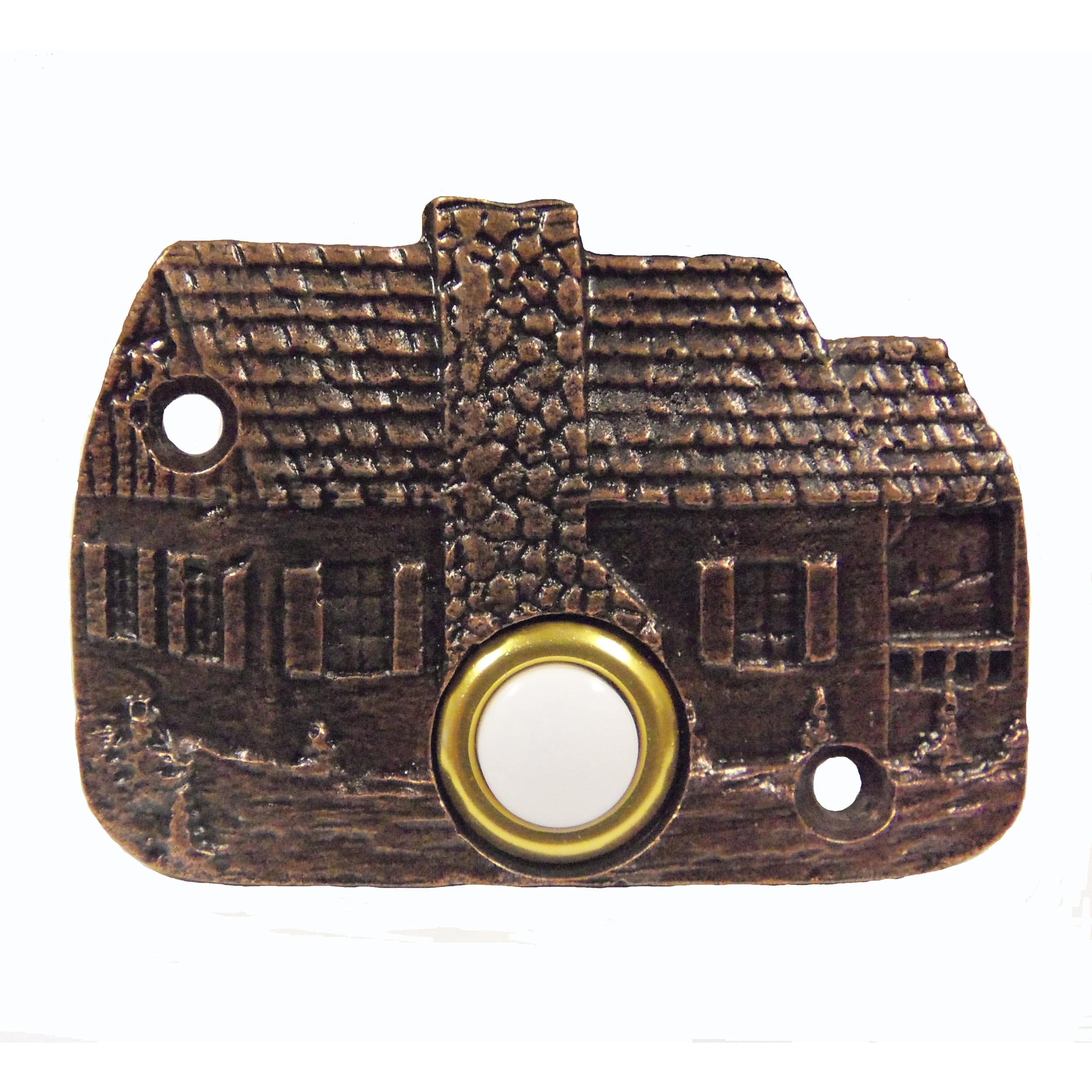 Cabin Door Bell, Antique Copper, Model 919AC