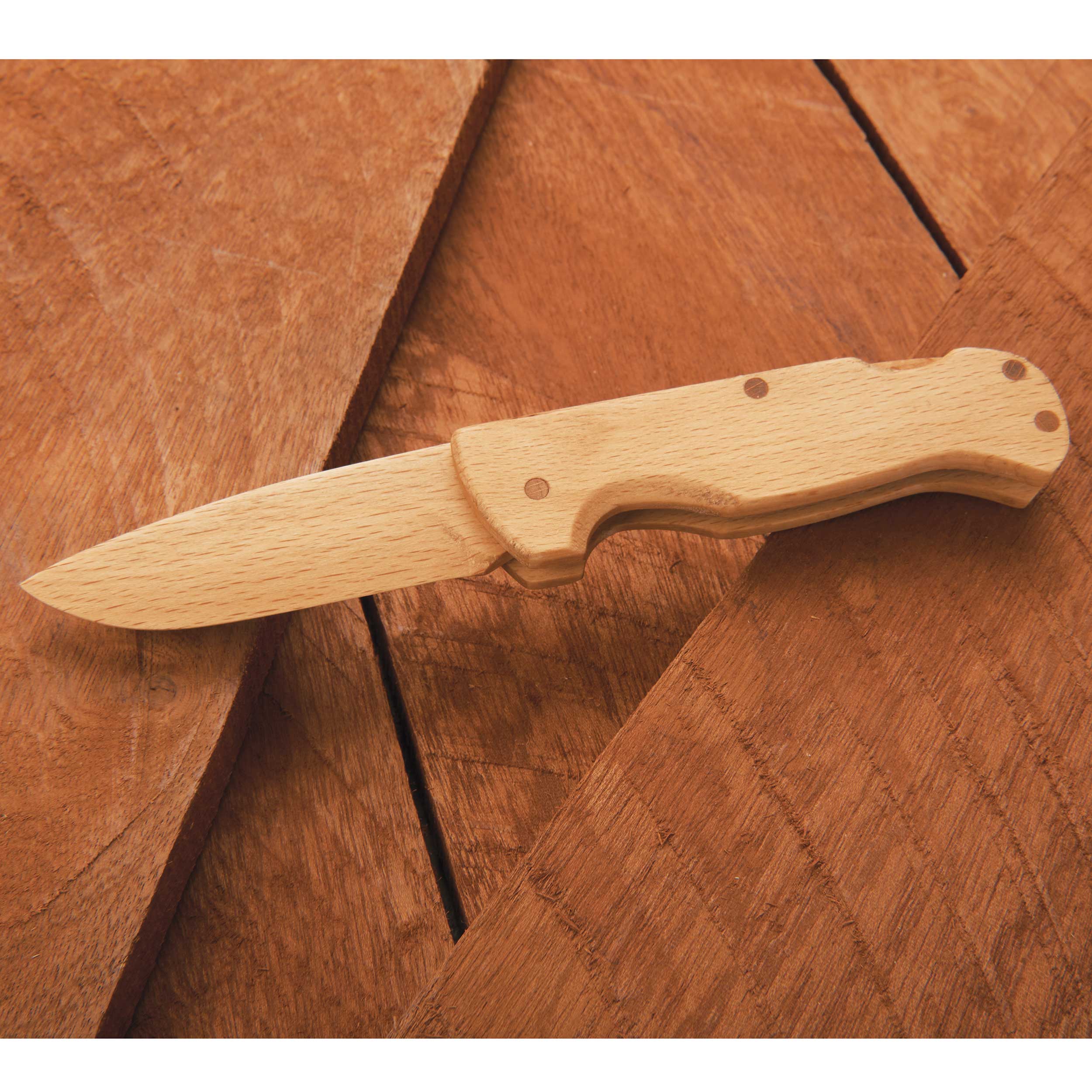 Arlo Wooden Lock Back Folding Pocket Knife - 6-7/8" - Unfinished Kit - Image 6