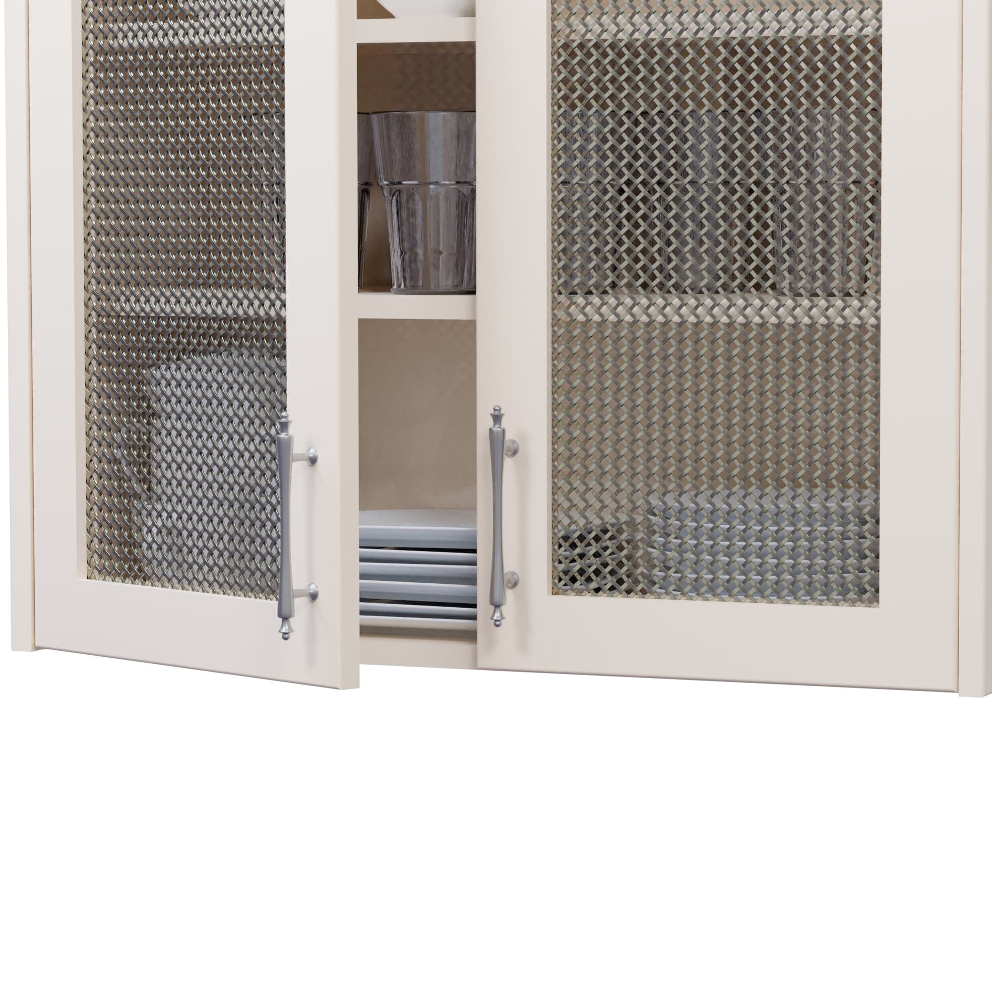 .375'' Single Flat Diamond Decorative Grille - Antique Pewter, 36''W x 48''L Sheet - Image 2