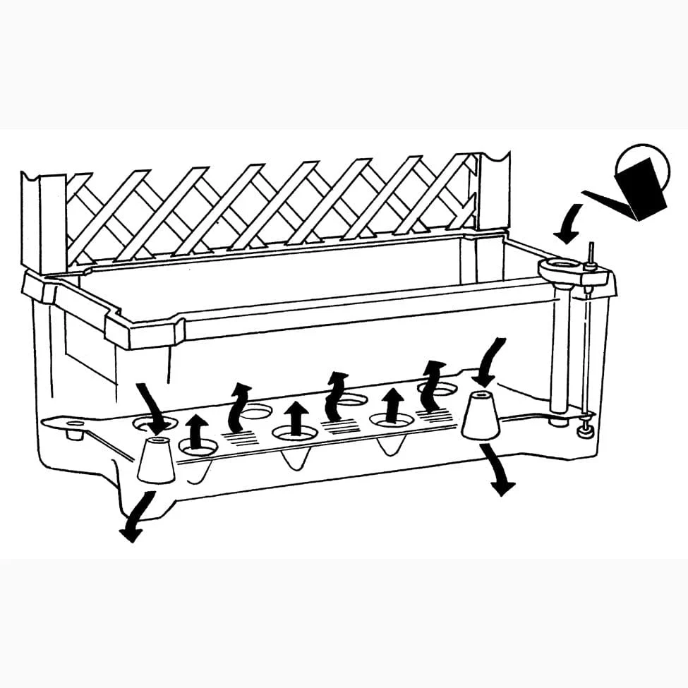 Calypso Planter Trellis Anthracite Gray - Image 6