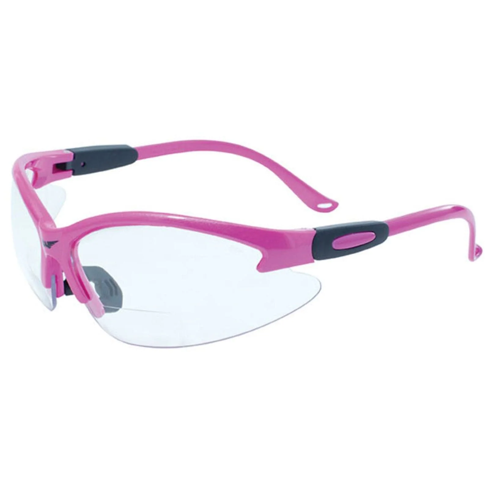 Cougar Pink Frame  +1.5 Clear Anti- Fog  Bifocal Safety Lenses