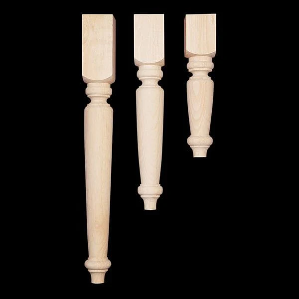 Butcher Block Style Table Leg - Pine - Image 2