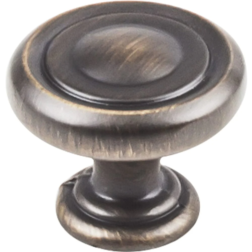 Bremen 1 Knob, 1-1/4" Dia.,  Antique Brushed Satin Brass - Image 2