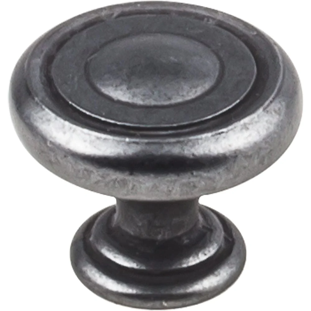 Bremen 1 Knob, 1-1/4" Dia.,  Gun Metal - Image 2