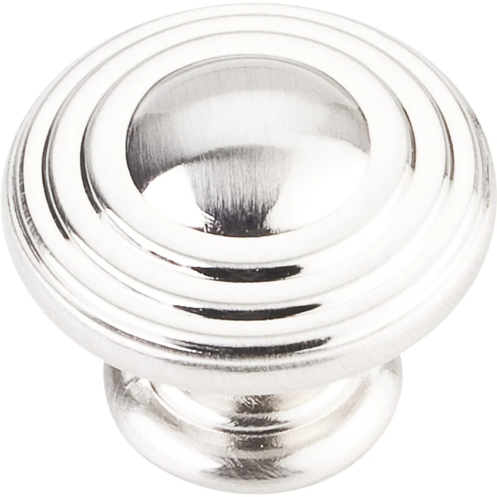 Bremen 2 Stacked Knob, 1-1/4" Dia.,  Satin Nickel - Image 2