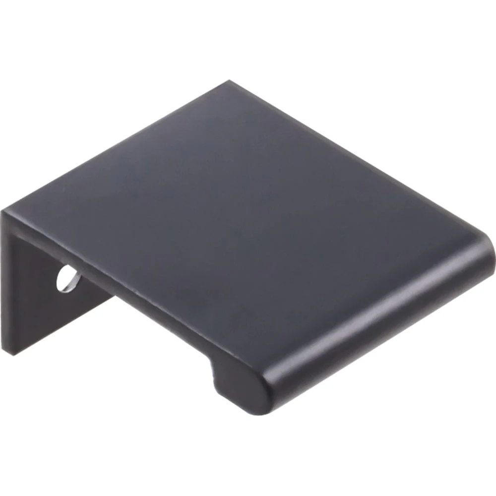 Edgefield Tab Pull, 16 mm C/C, Matt Black/Black