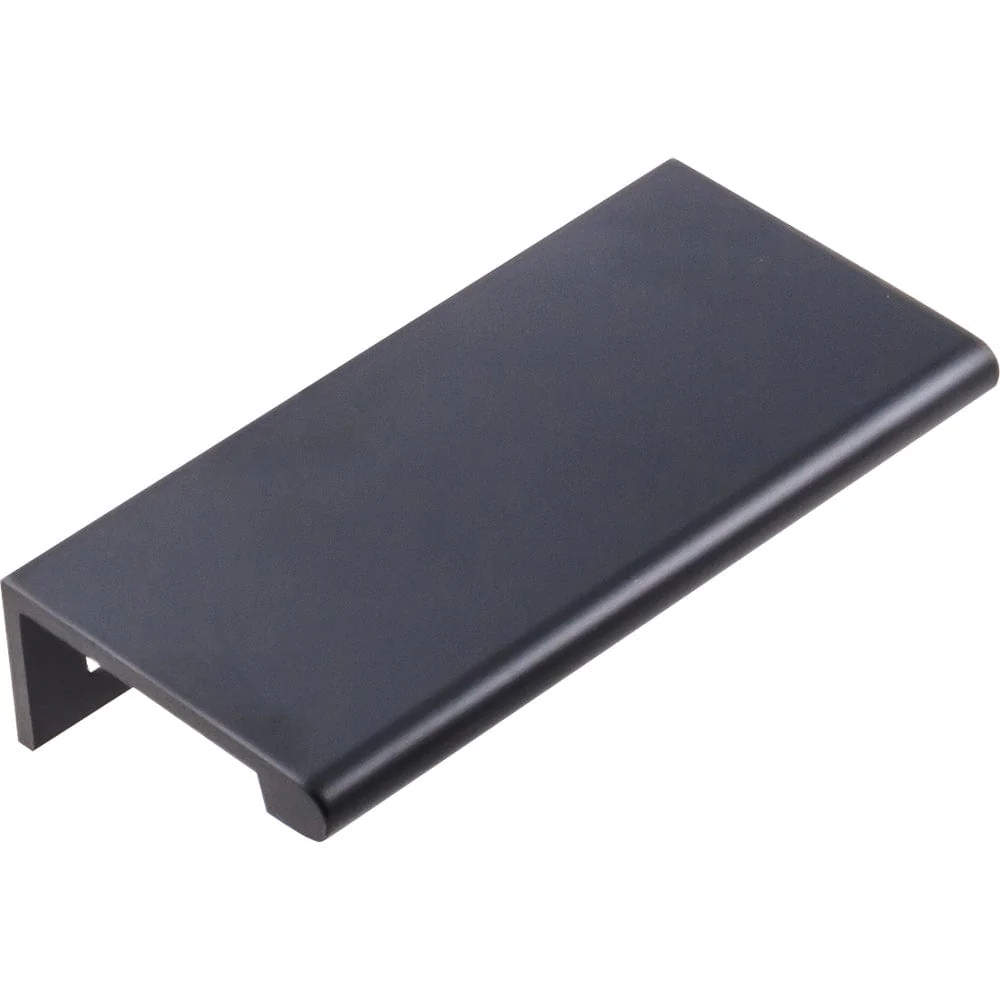 Edgefield Tab Pull, 60 mm C/C, Matt Black/Black