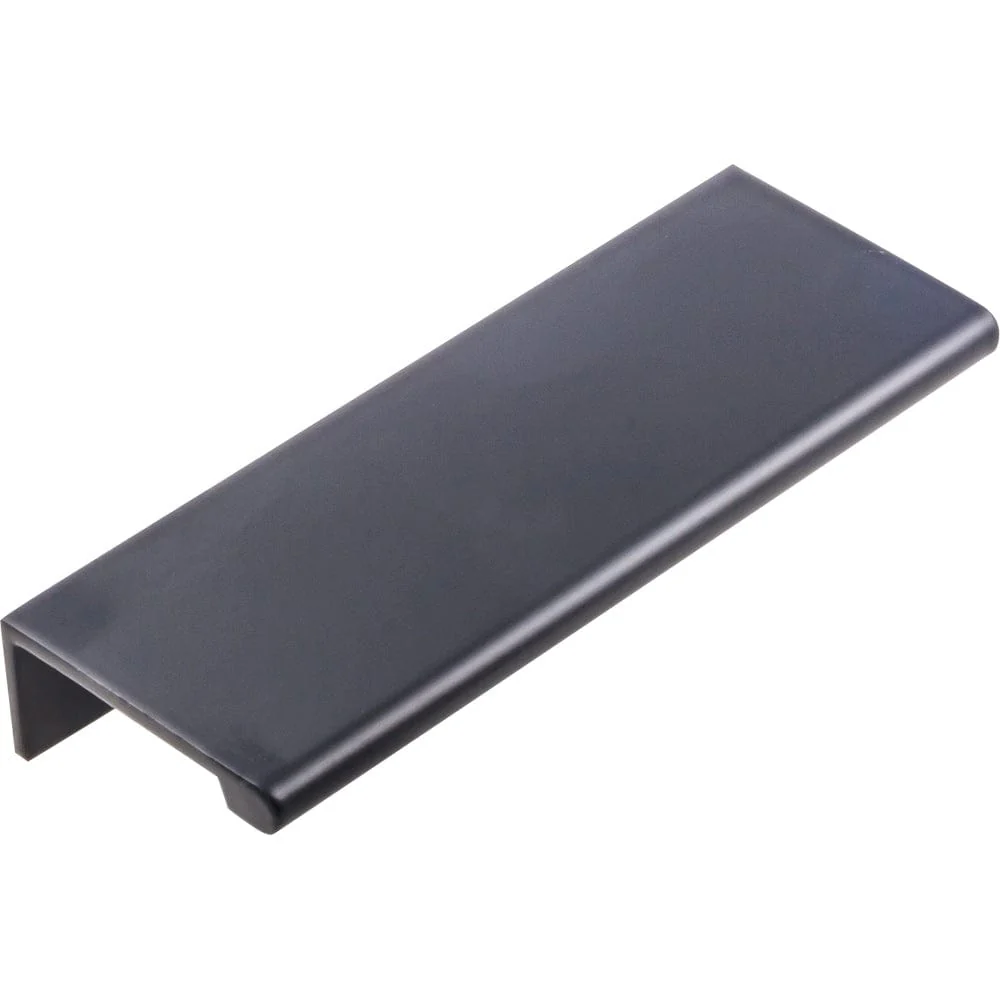 Edgefield Tab Pull, 76 mm C/C, Matt Black/Black