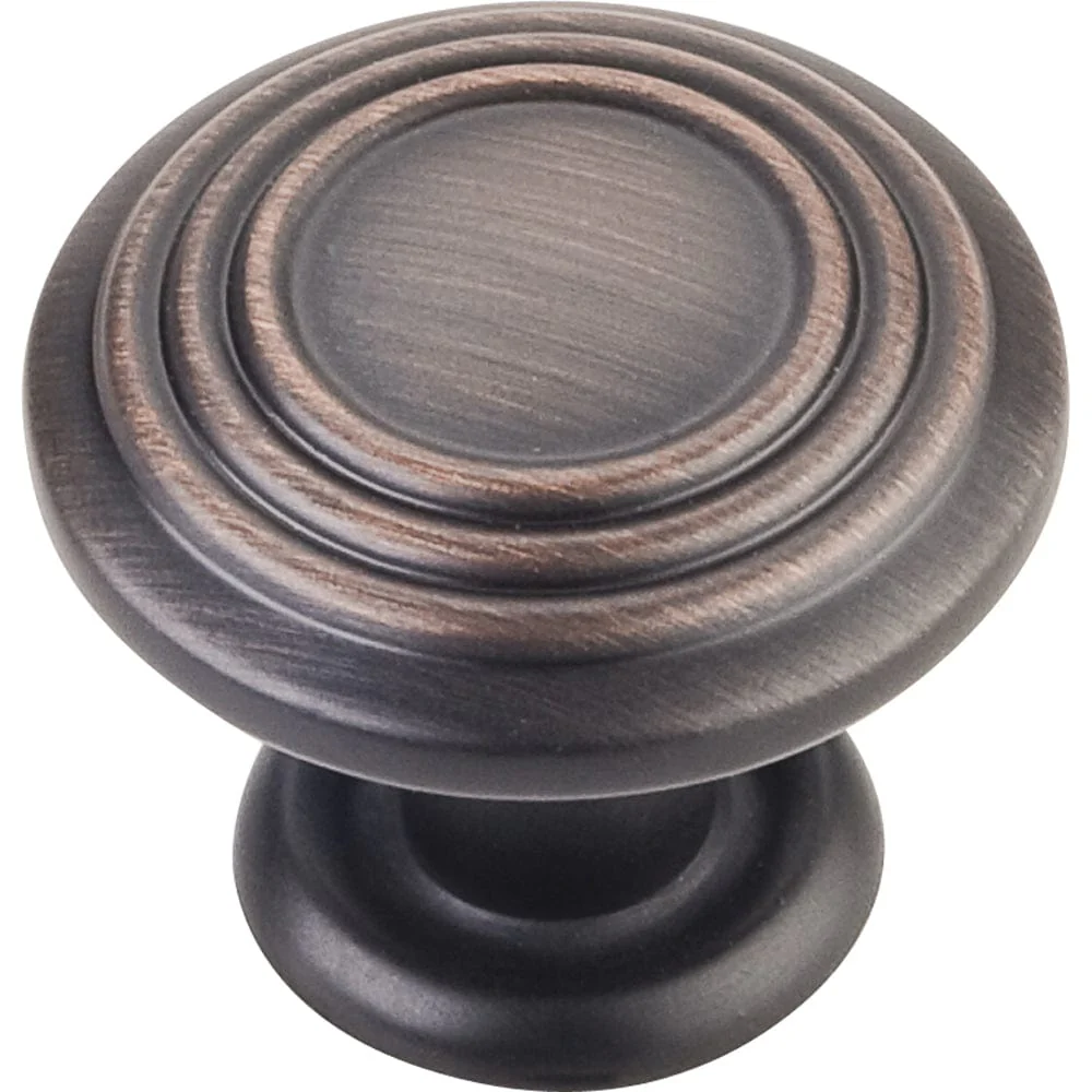 Vienna Knob, 1-1/4" Dia.,  Brushed Oil Rubbed Bronze