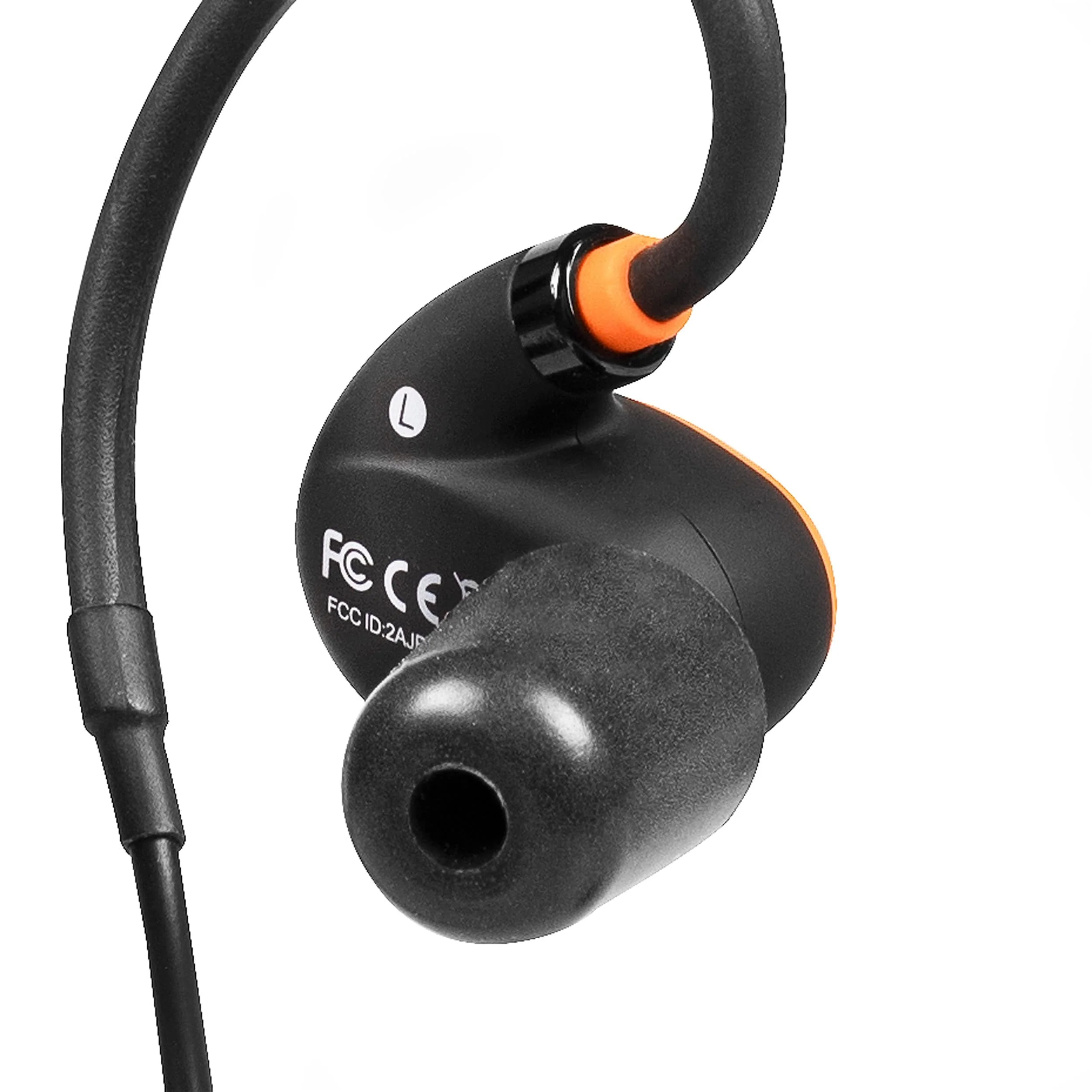 PRO 2.0 Bluetooth Noise-Isolating Safety Earbuds - Orange/Black - Image 2