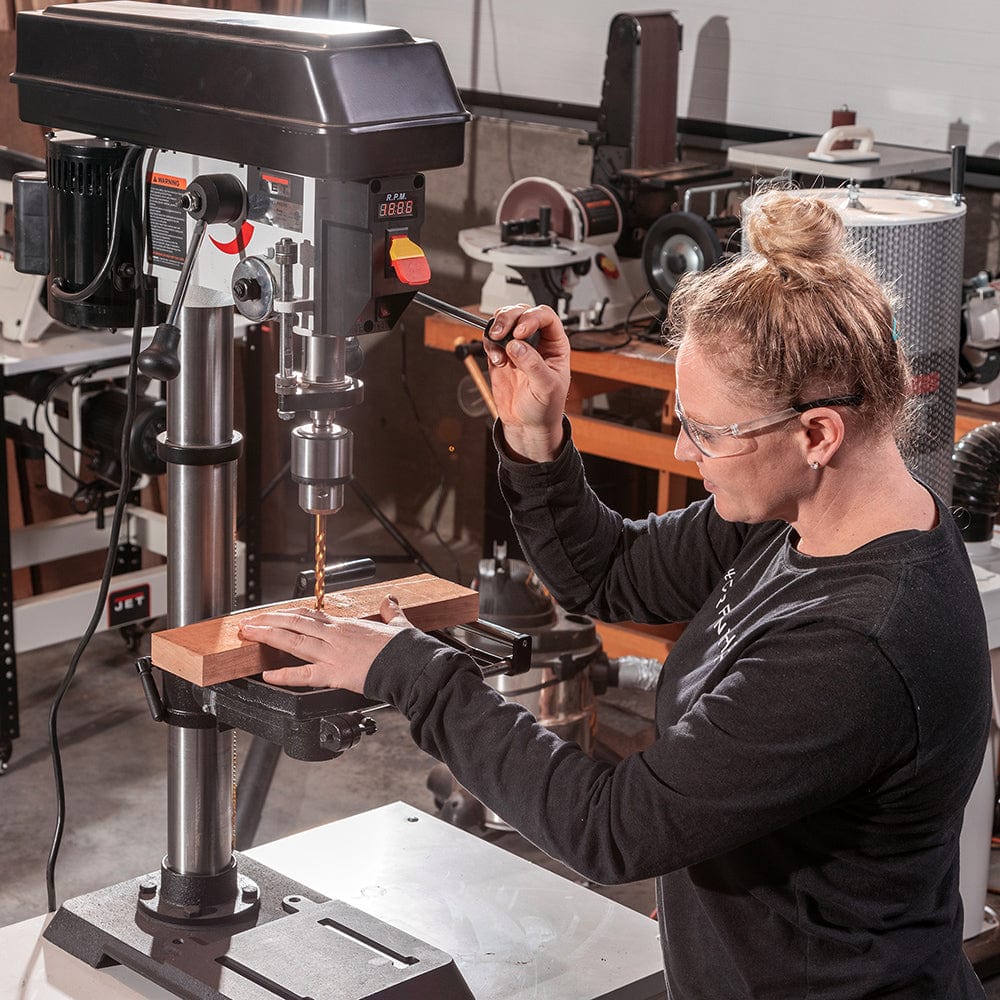 12" Benchtop Drill Press - 1/2 HP 1 Ph 115V - JWDP-12 - Image 9