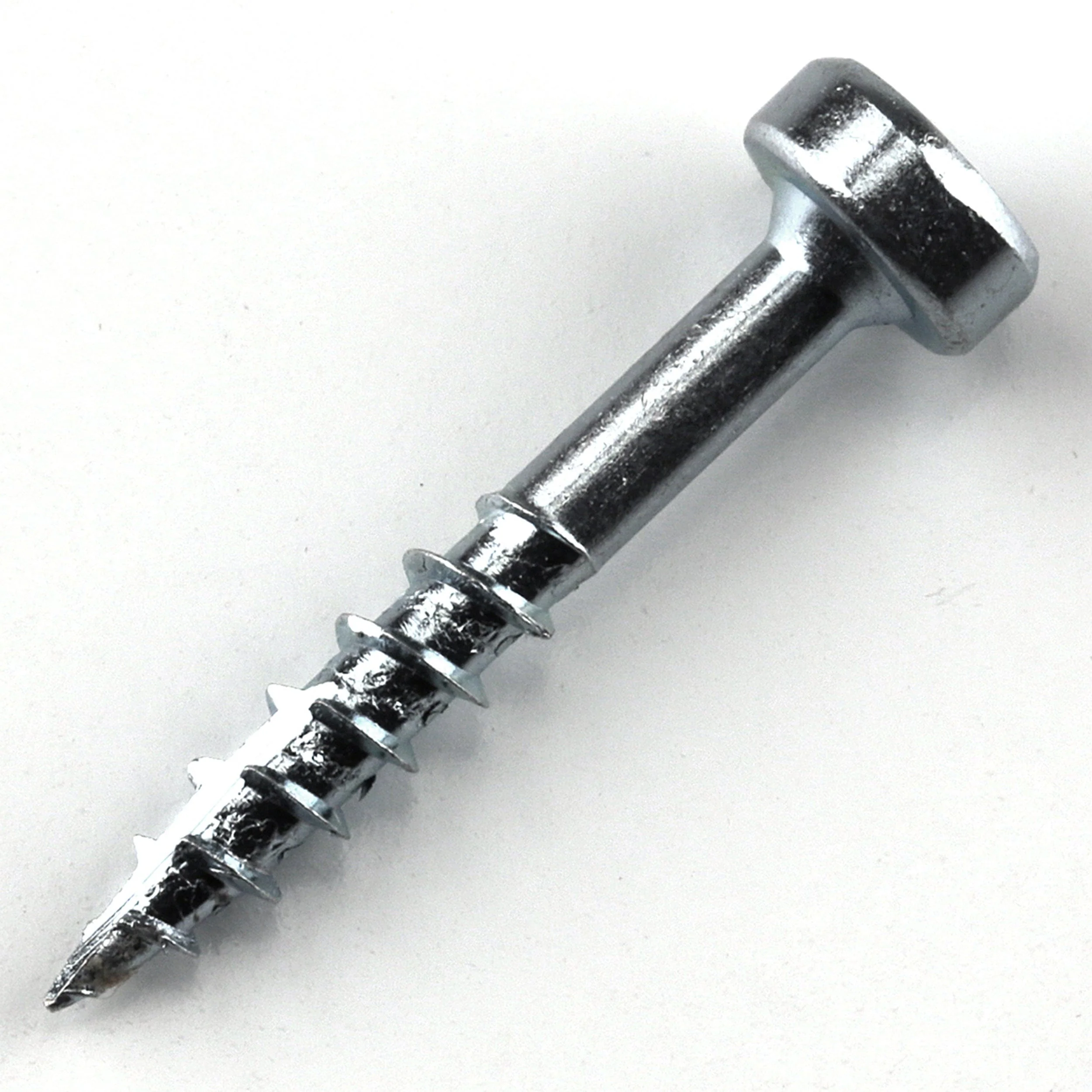Pocket Hole Screw - #7 x 1" Coarse - Square Drive - Pan-Head - Zinc - Image 5