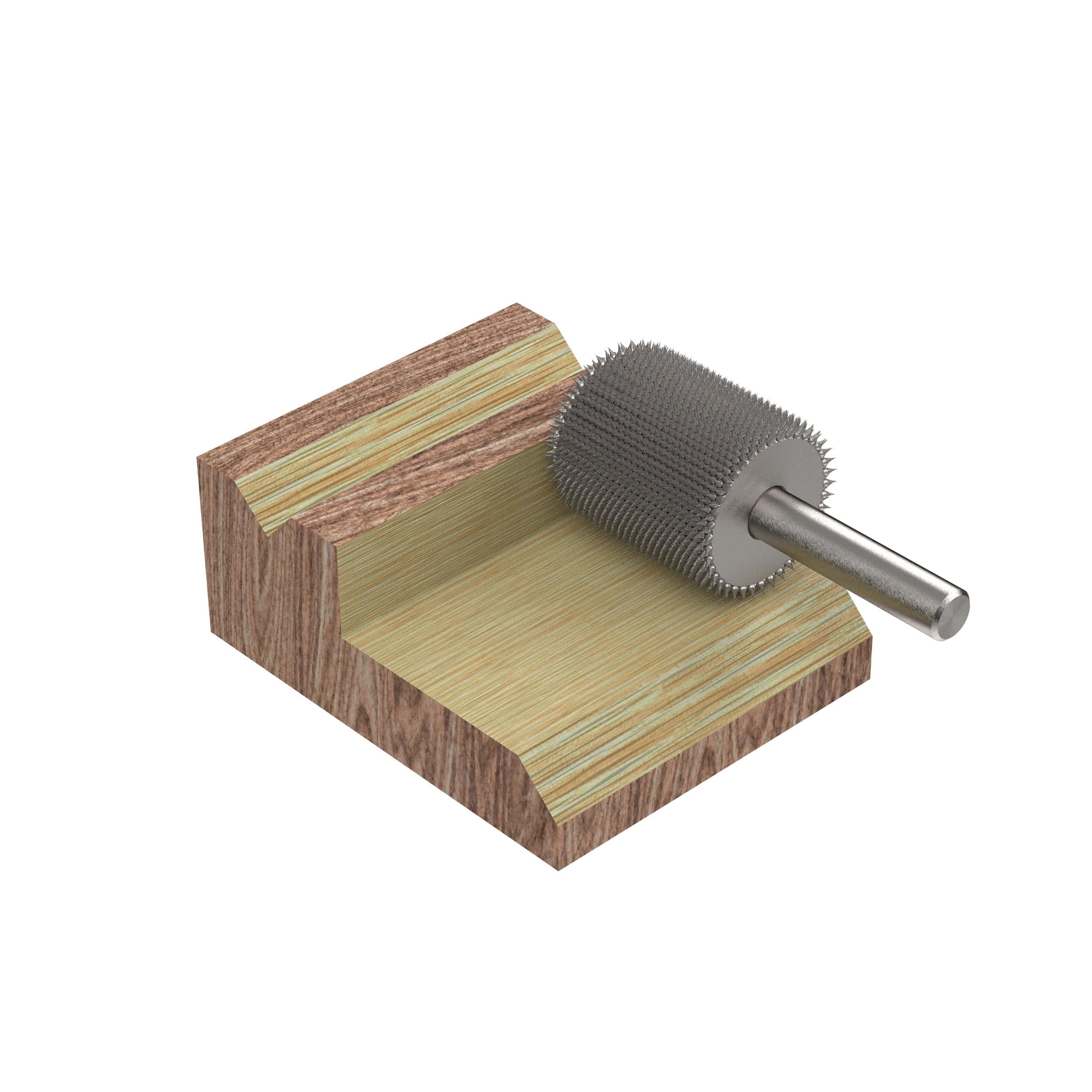 Extreme Cylinder Burr, 1/4" Shaft, Very Coarse (3/4" x 1") - Image 4