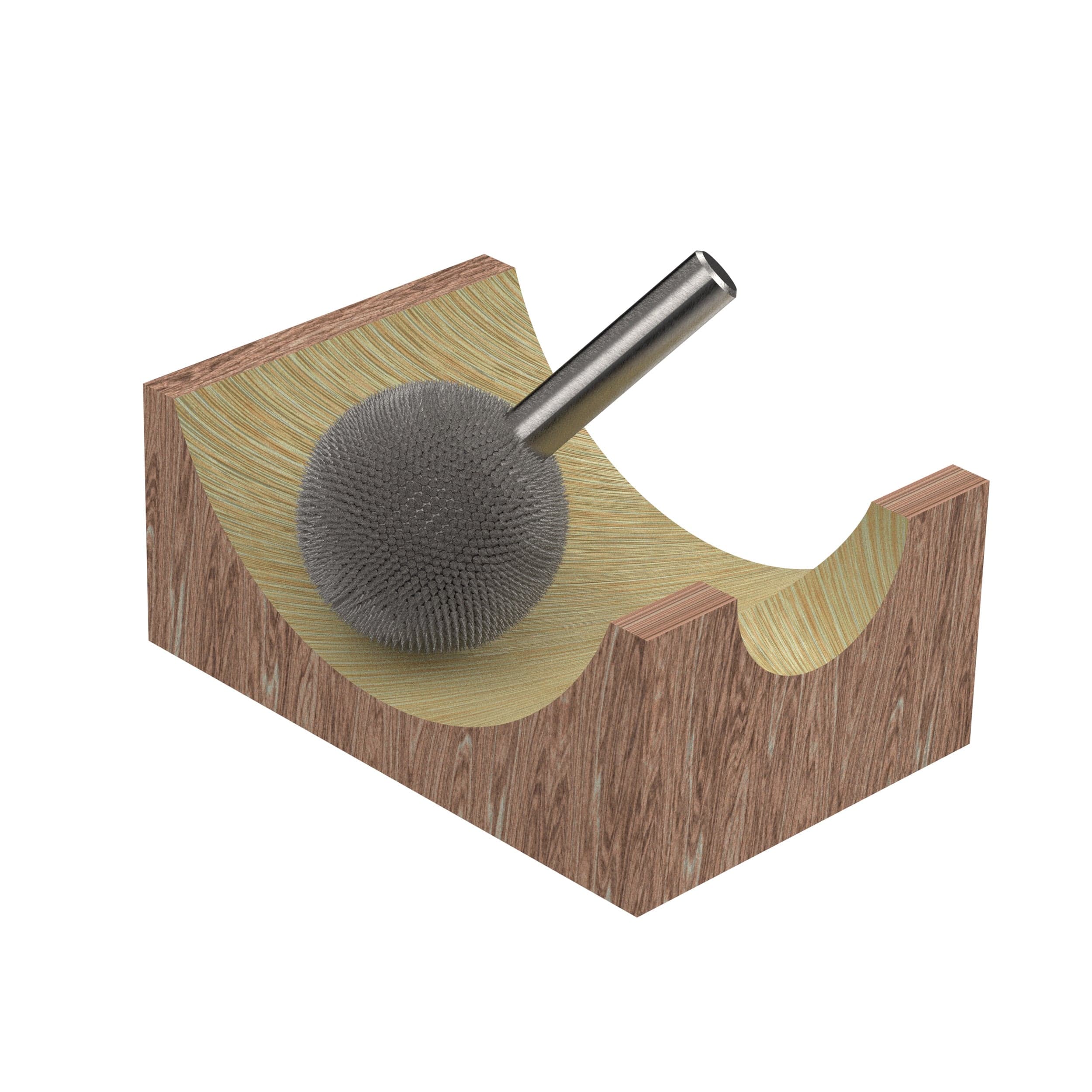 Extreme Sphere Burr, 1/8" Shaft, Very Coarse (1/4" x 1/4") - Image 4