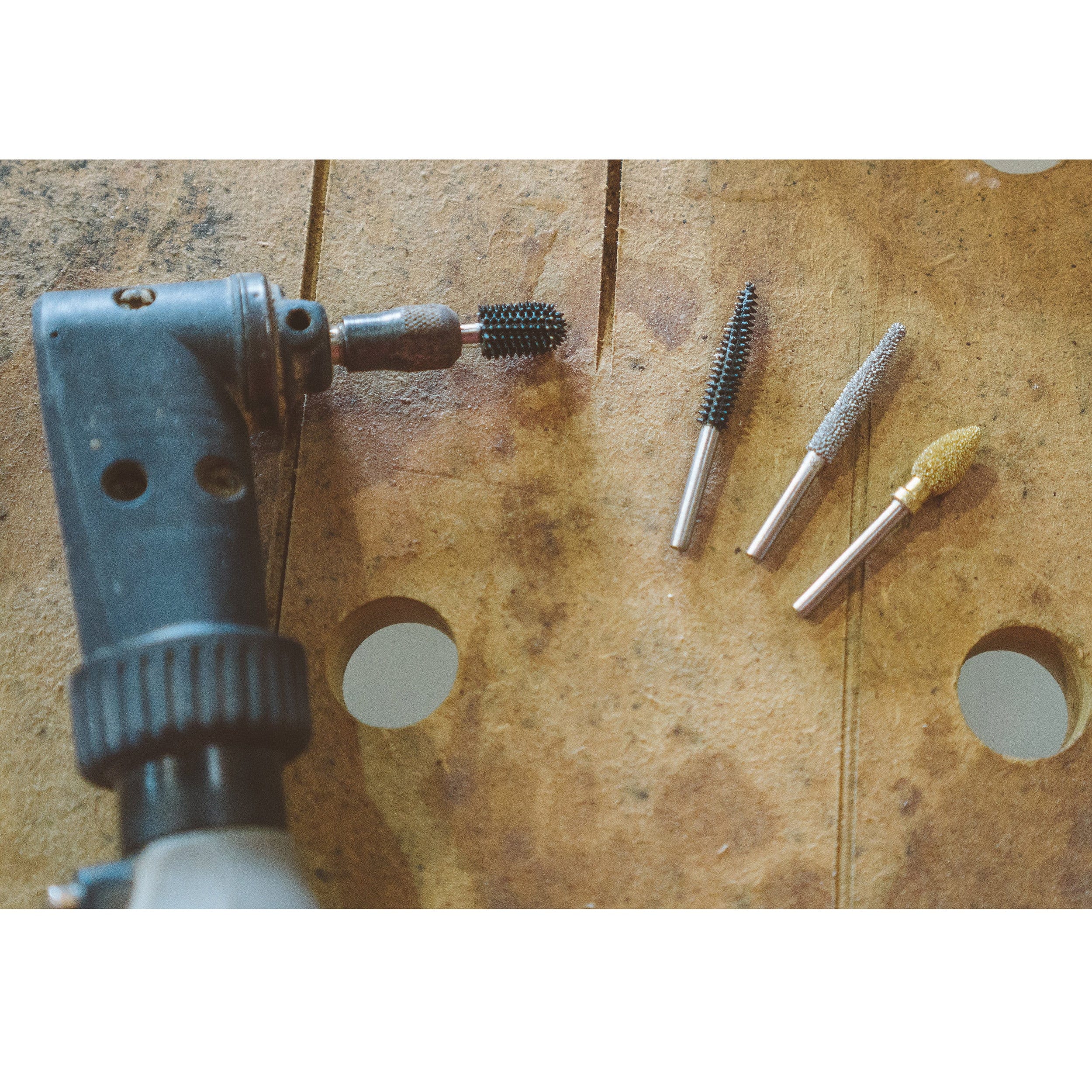 Original Dovetail Burr, 1/8" Shaft, Coarse (3/8" x 1/2") - Image 5