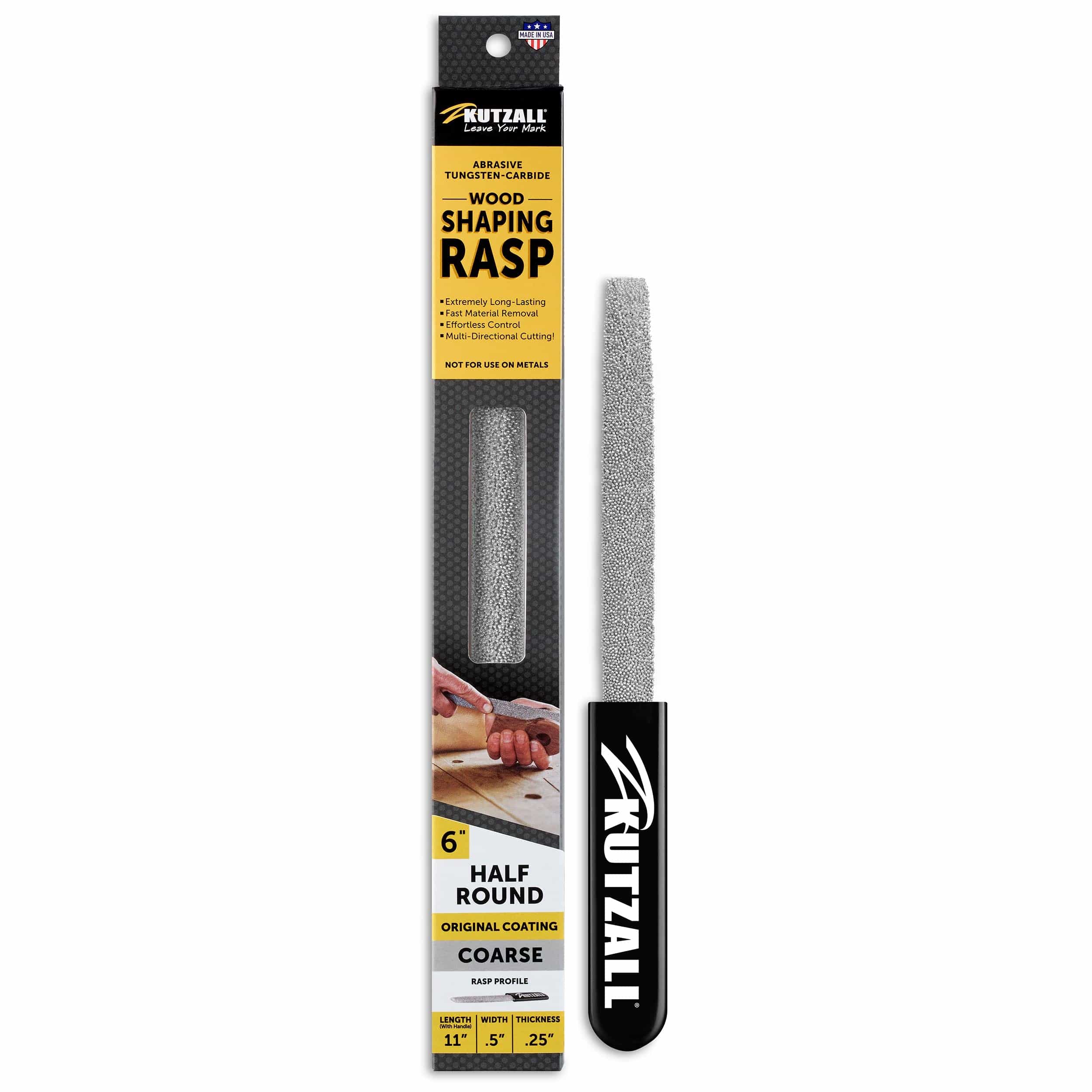 Original Half-Round Hand Rasp - 6" - Coarse - Image 2