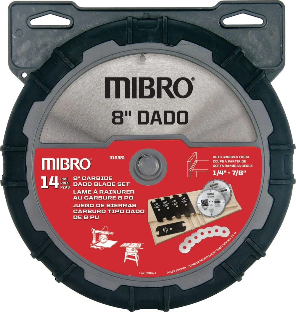 8"  Dado Circular Saw Blade Set - Image 2