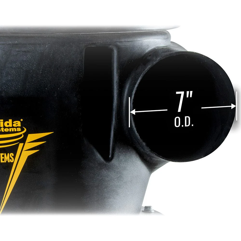 V-System 3000 55-Gallon Cyclone Dust Collector with Stand - HEPA GFM - 3 HP 1 Ph 230V - Image 3