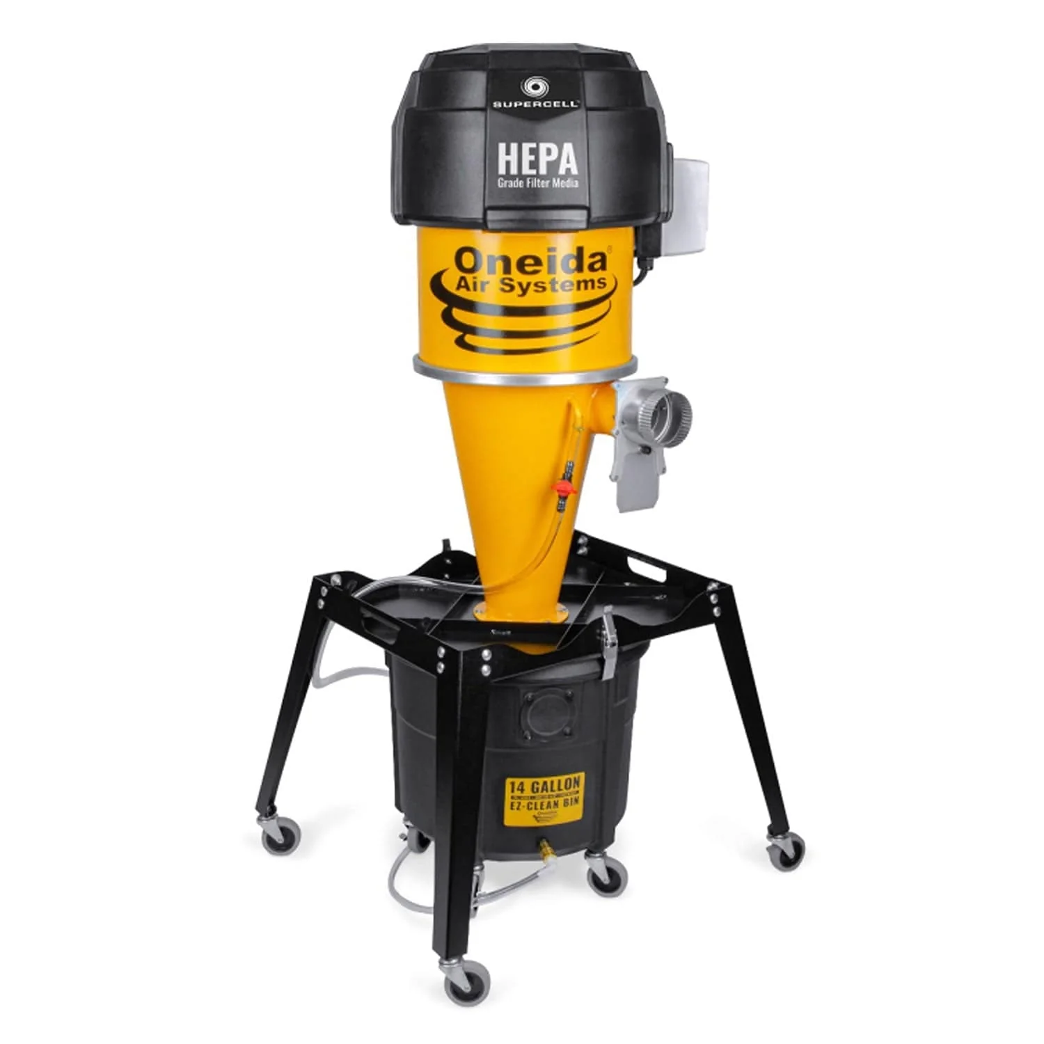 Supercell High-Pressure 14 Gal. Portable Freestanding HEPA-GFM Cyclone Dust Collector - Image 2