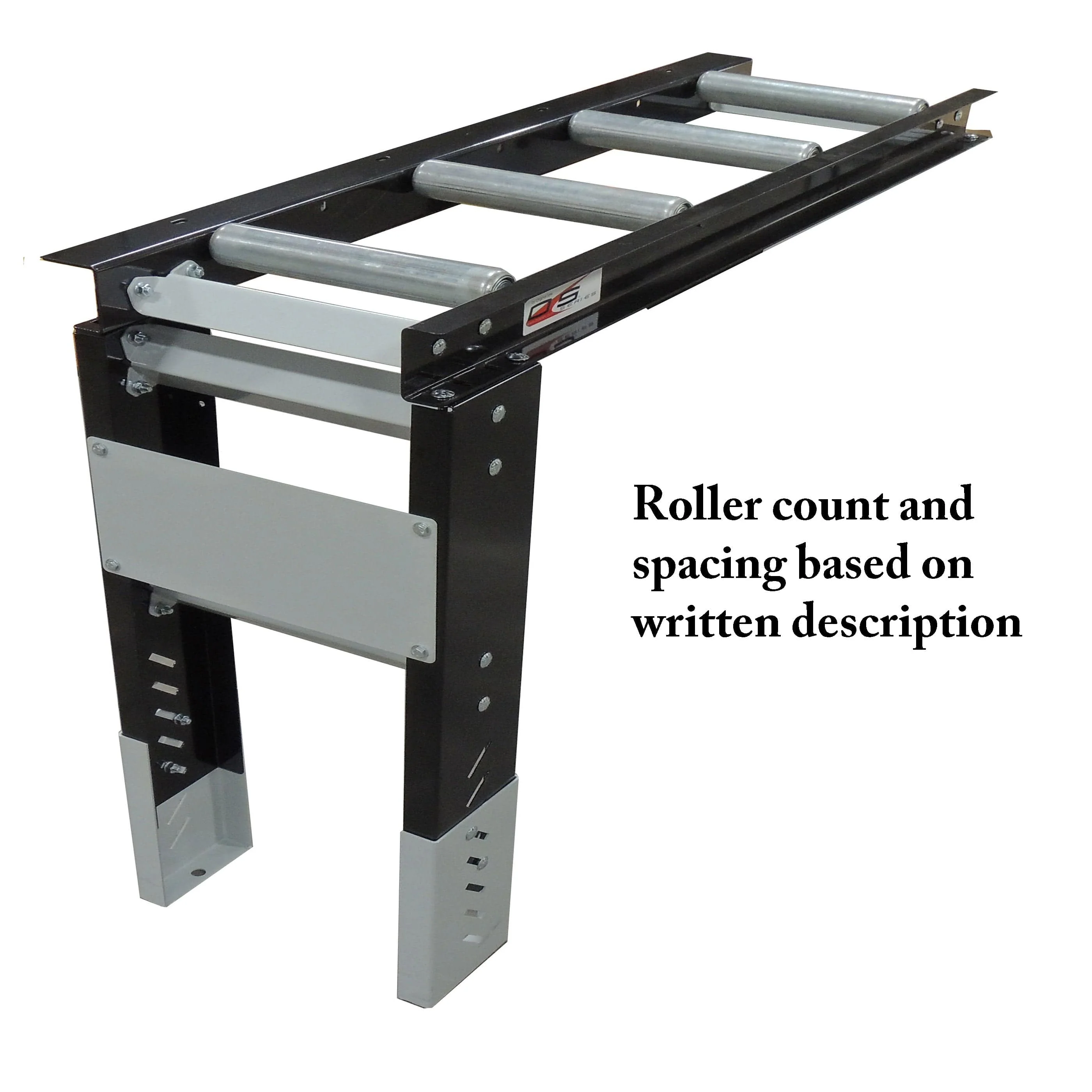Roller Table Extension 8' x 14" Kit - 15 rollers - 6” Apart