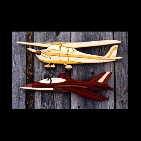 Airplanes Intarsia Pattern