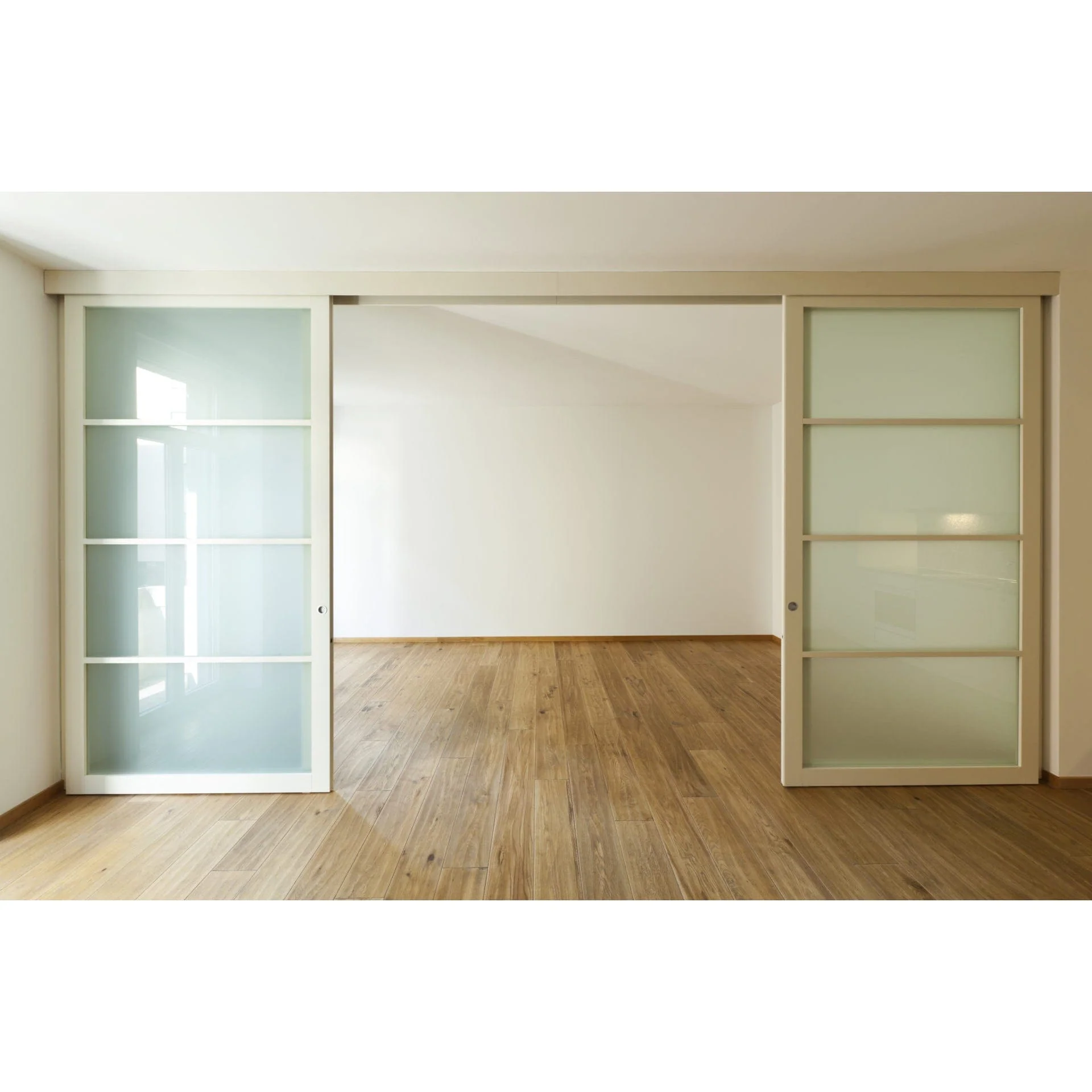2-7/16" (62 mm) Pocket Door Pull Round Brushed Chrome Privacy - Image 3