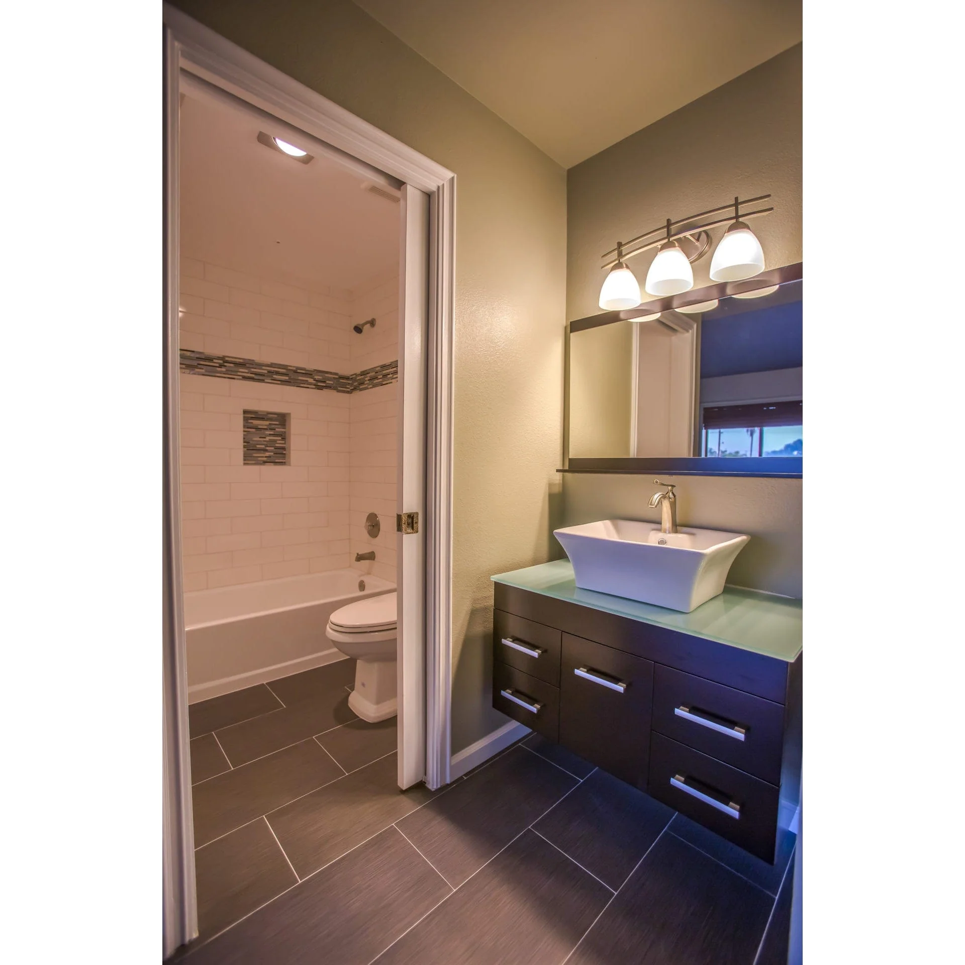 2-7/16" (62 mm) Pocket Door Pull Square Brushed Nickel Privacy - Image 3