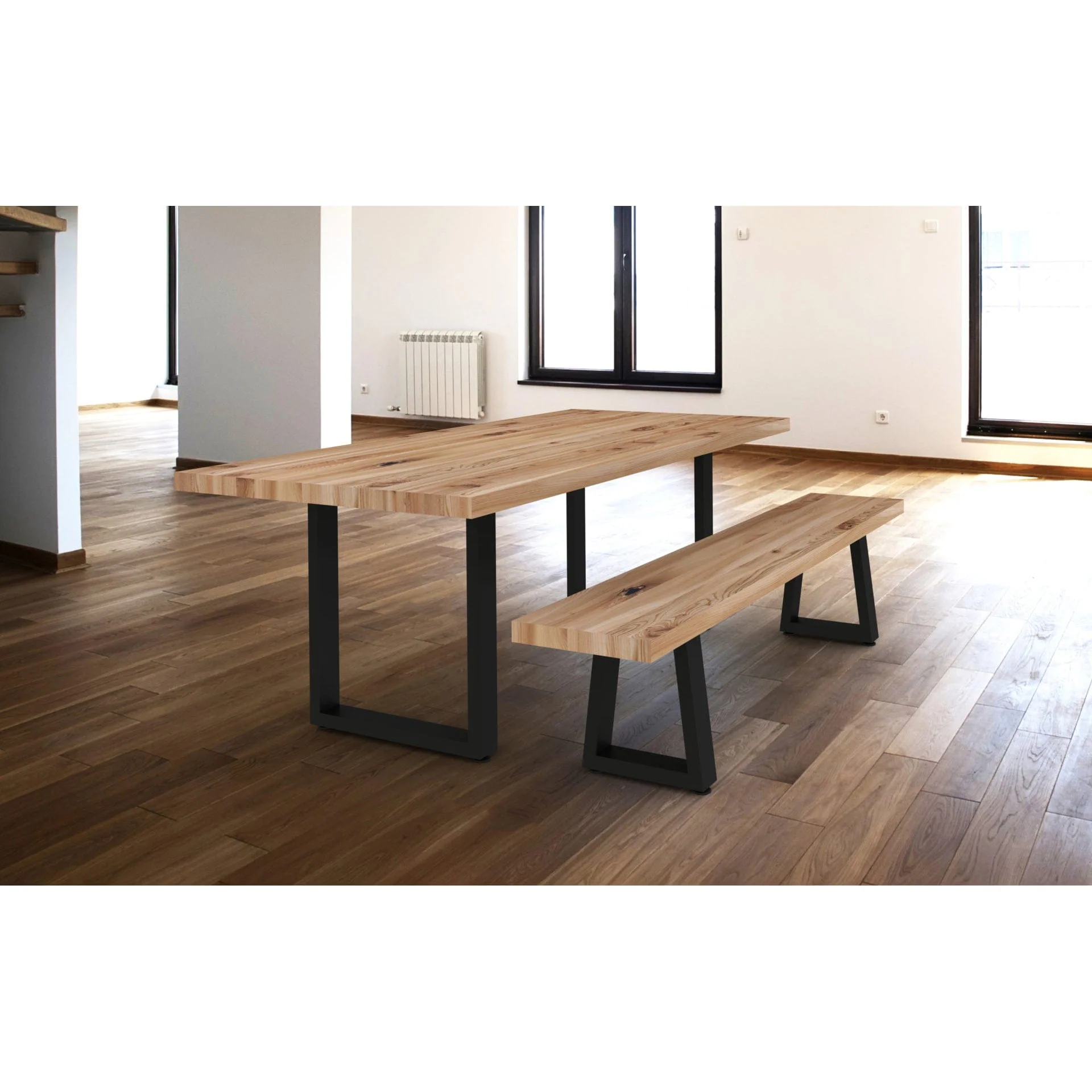 28" (710 mm) Adjustable Legs for Structural Table Matte Blac, 1 Pair - Image 2
