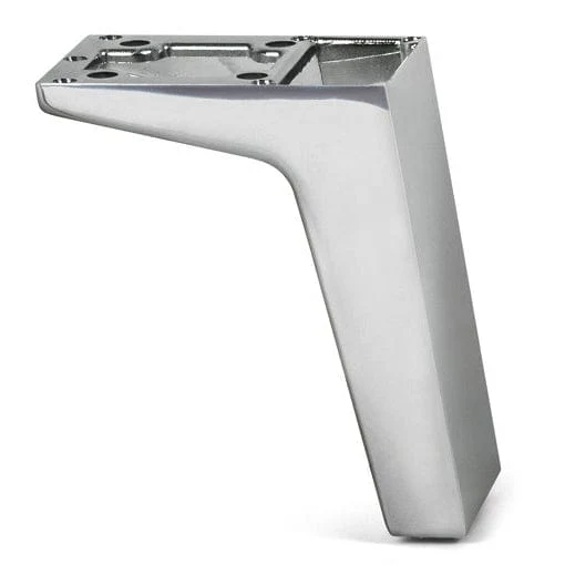 Design Adjustable Screw-In Furniture Leg - Chrome - 3-15/16" (100 mm)