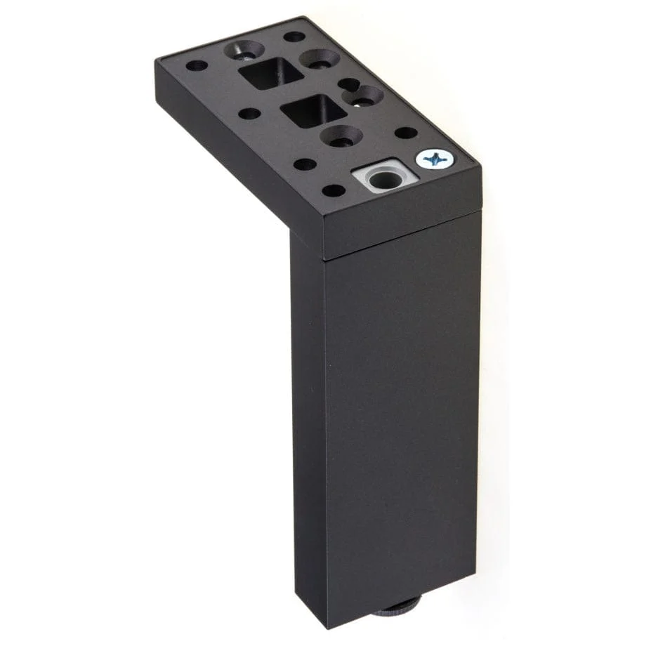 7-7/8" (200 mm) Adjustable Contemporary Versatile T or L Shaped Furniture Leg Dark Brown - Image 2