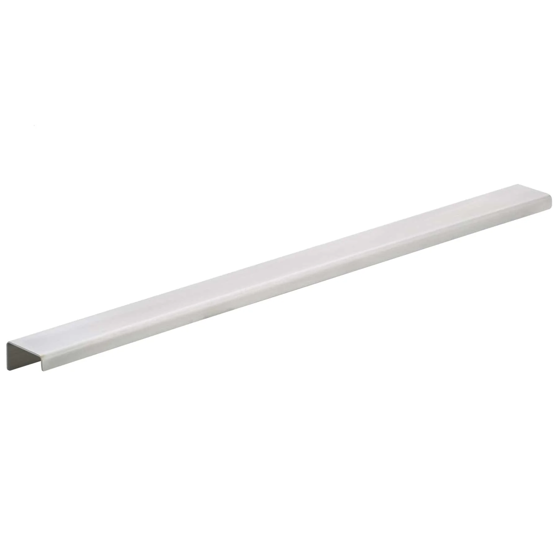 Contemporary Edge Pull, 17" Center-to-Center, Stainless Steel