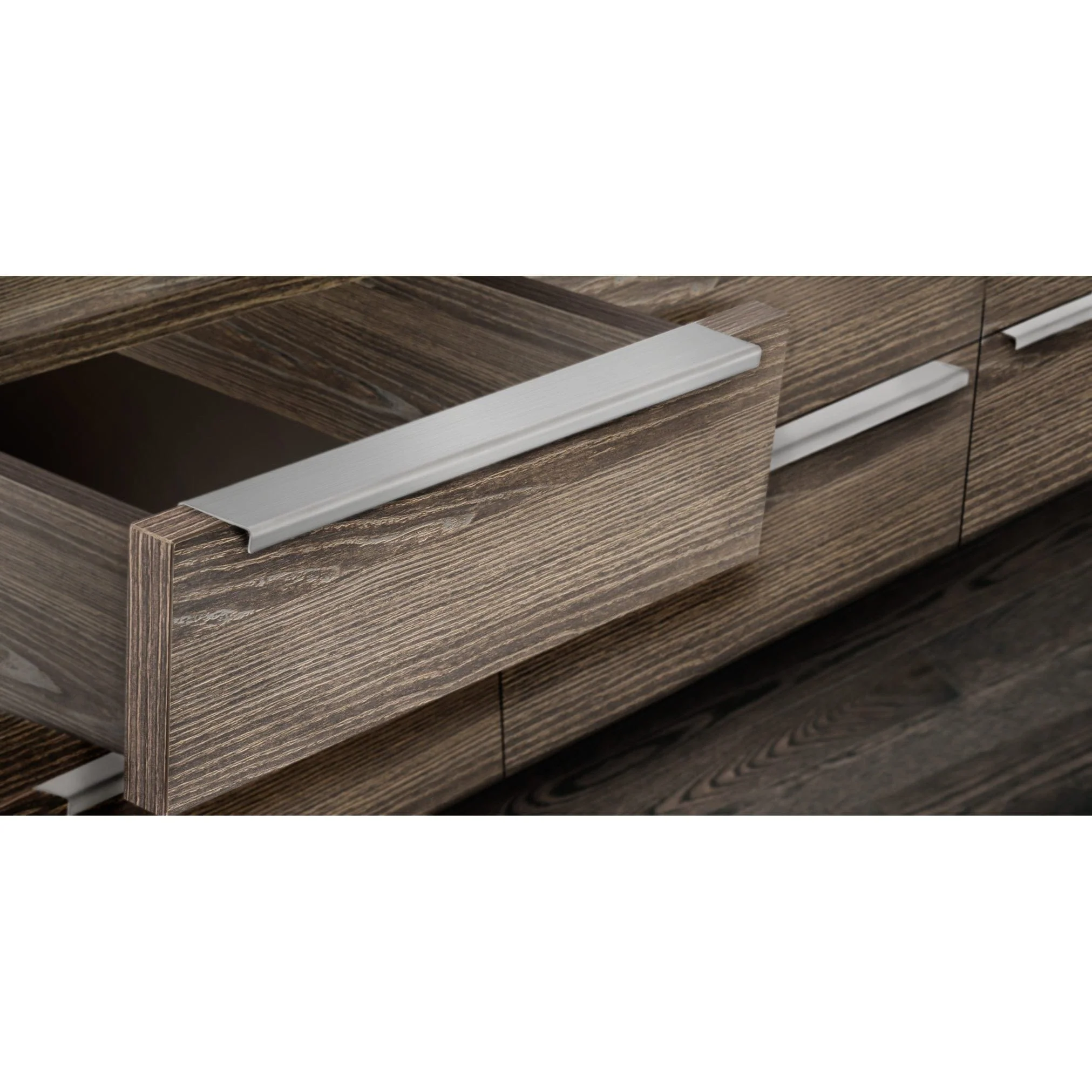 Contemporary Edge Pull, 17" Center-to-Center, Stainless Steel - Image 4
