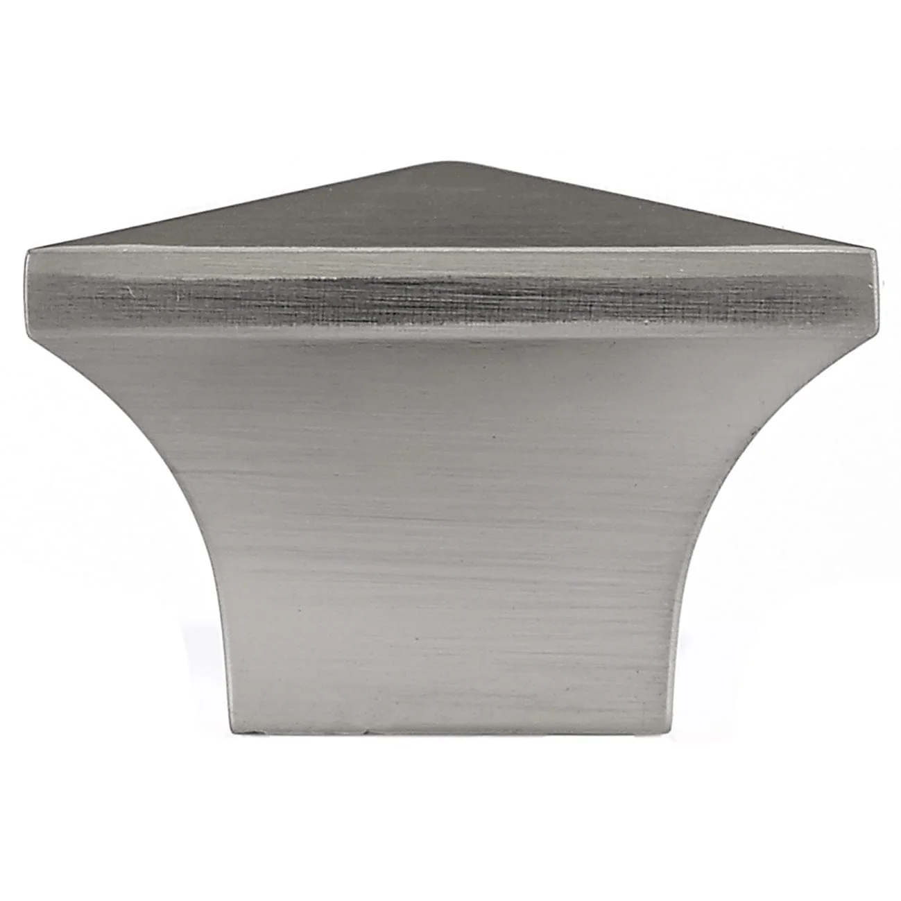 Contemporary Knob, 1-1/4" x 1-1/4", Brushed Nickel - Image 3