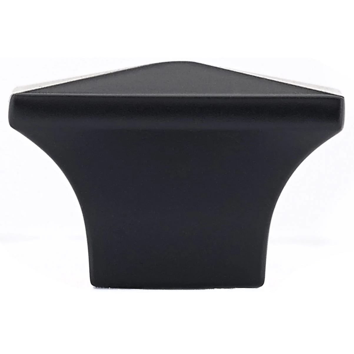 Contemporary Knob, 1-1/4" x 1-1/4", Matte Black - Image 3
