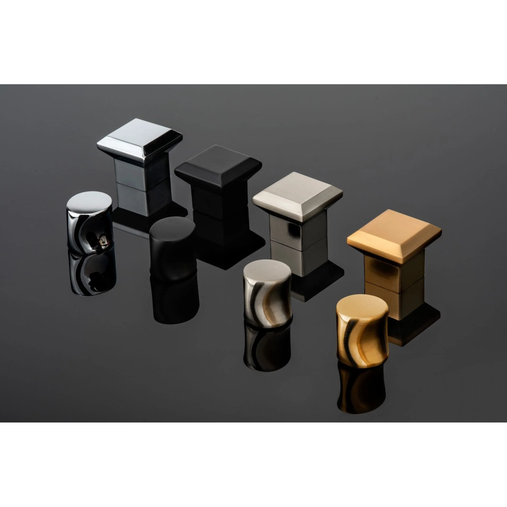 Contemporary Knob - 1-3/16" x 7/8" - Aurum Brushed Gold - Image 4