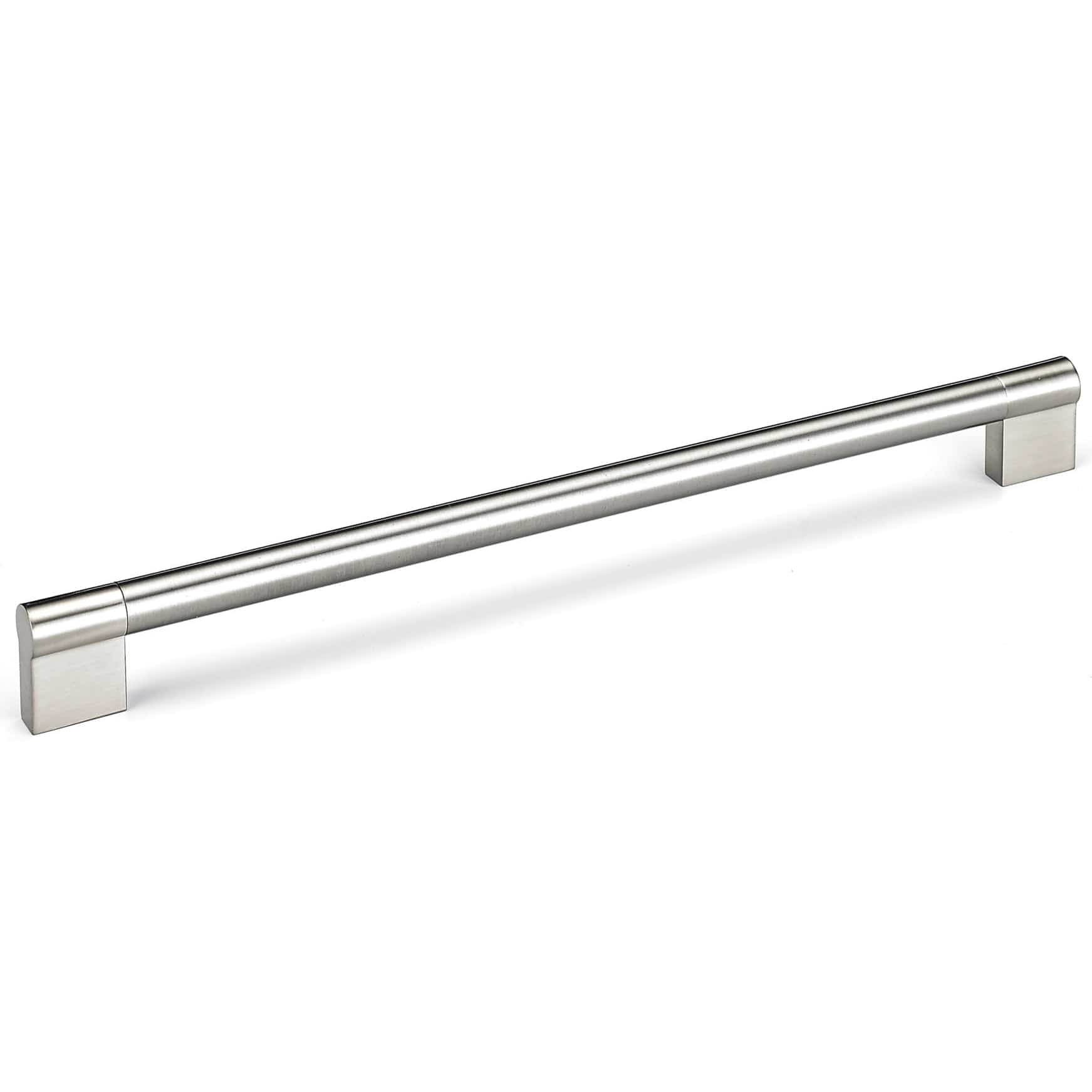 Contemporary Pull - Stainless Steel - 11-3/8" Center-to-Center - Brushed Nickel