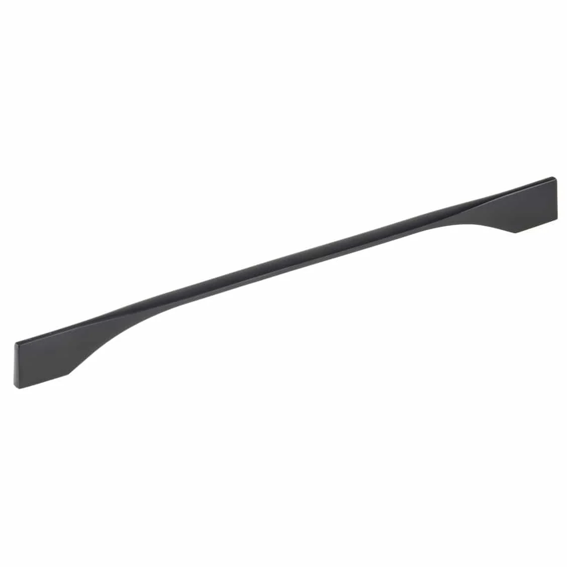 Contemporary Pull, 11-3/8" to 12-5/8" Center-to-Center, Matte Black