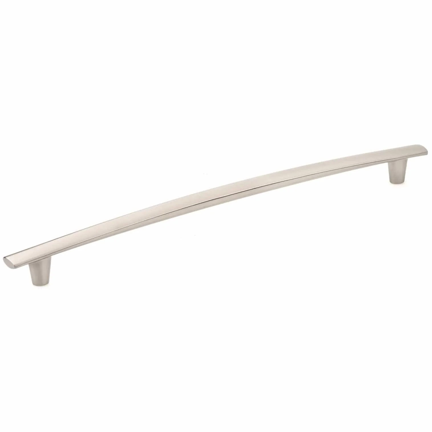 Contemporary Pull - 12-5/8" Center-to-Center - 21/32" W x 14-1/2" L - Brushed Nickel