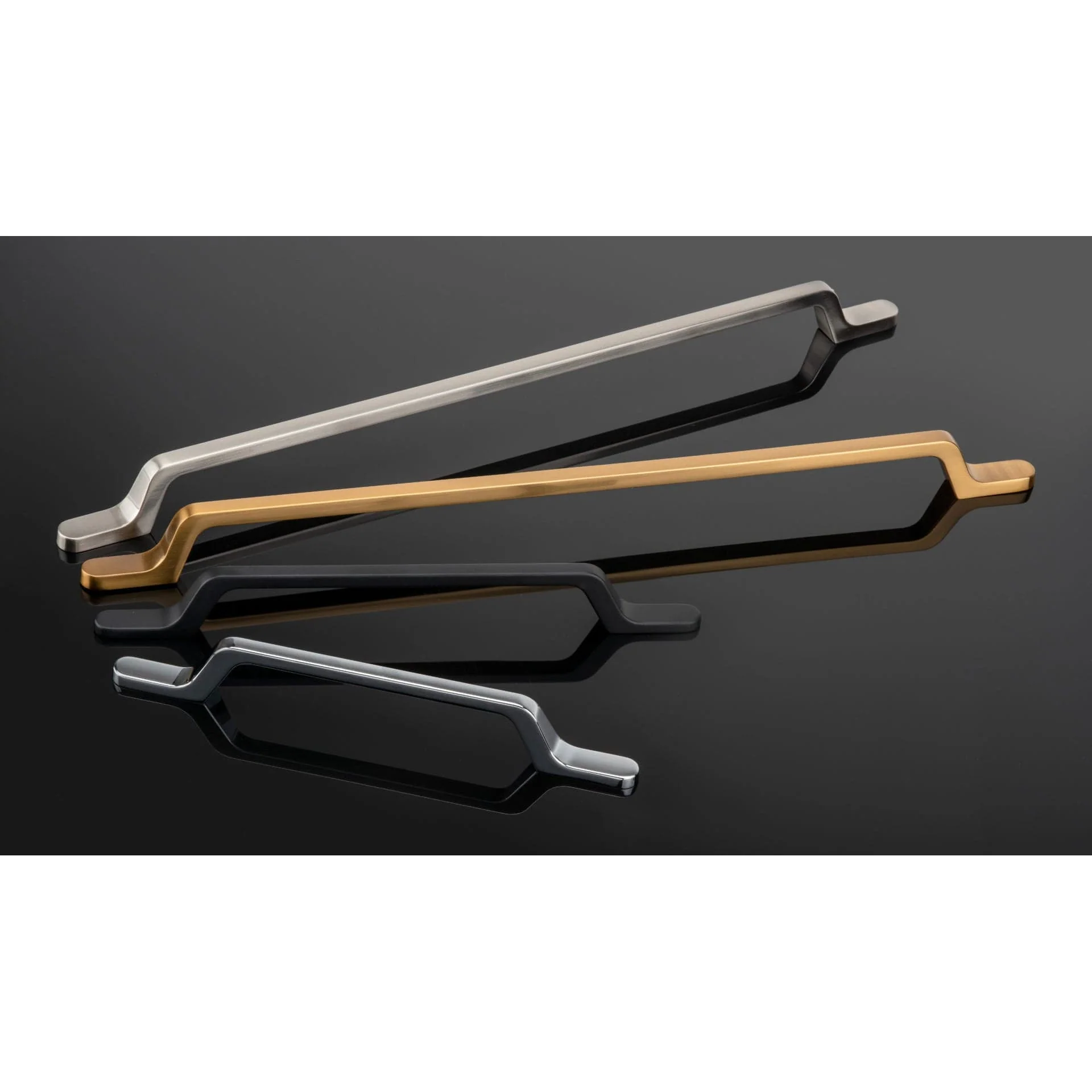 Contemporary Pull - 12-5/8" Center-to-Center - 9/16" W x 15-1/4" L - Matte Black - Image 4