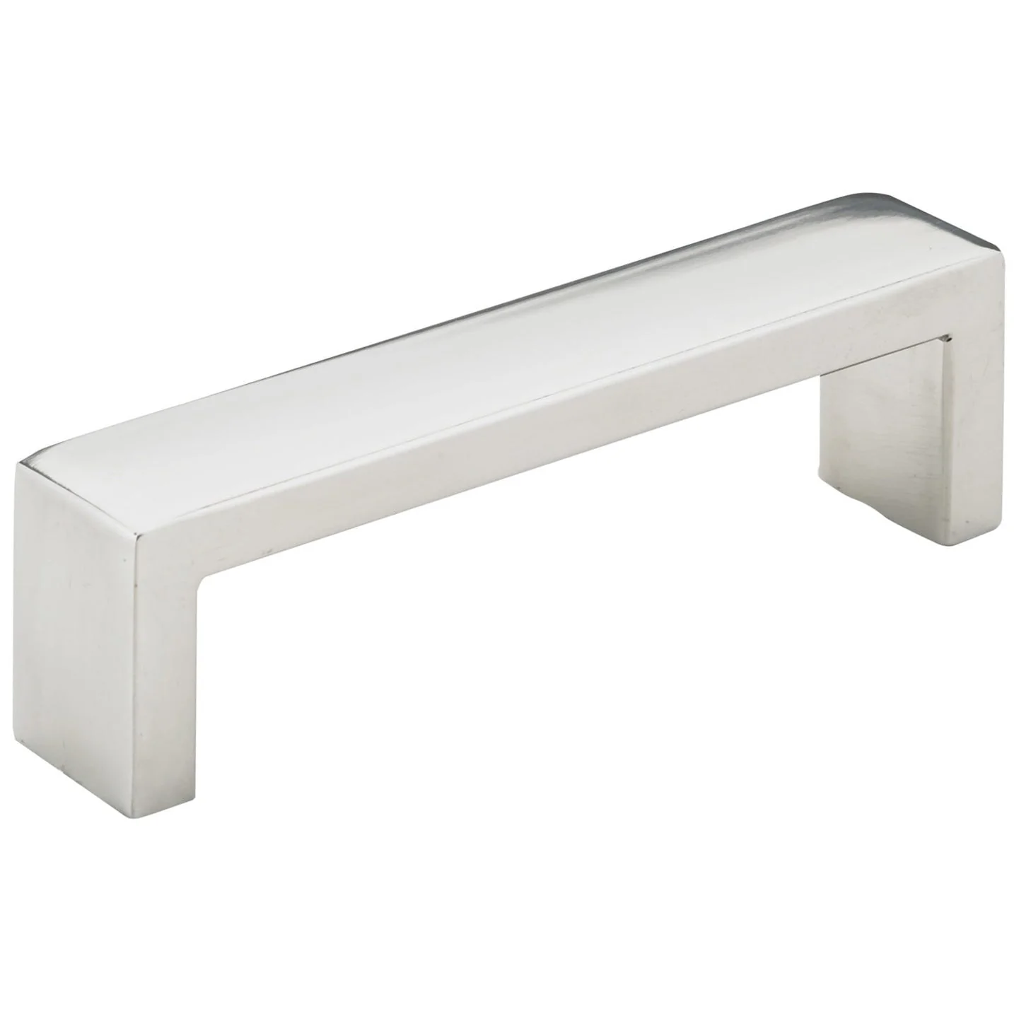Contemporary Pull, 3-3/4" Center-to-Center, Polished Stainless Steel