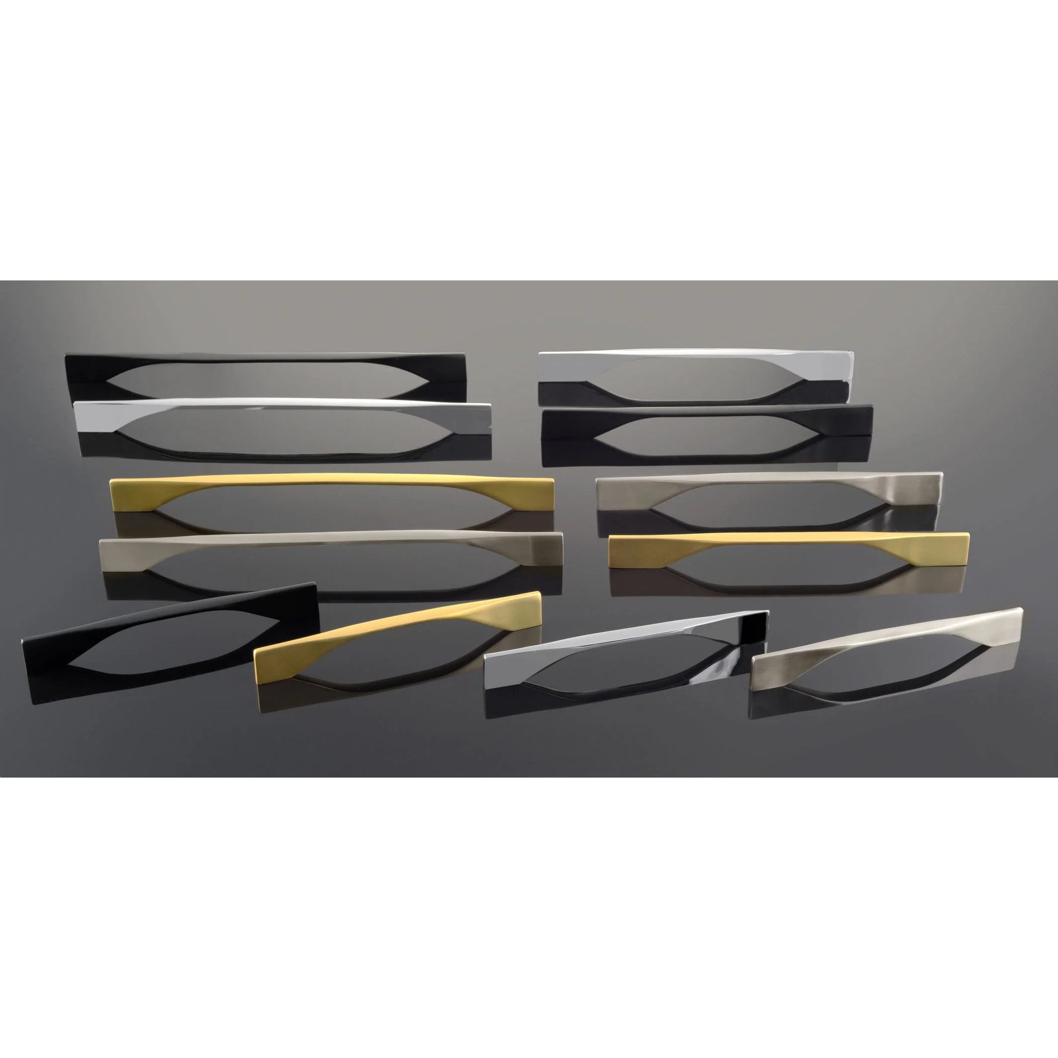 Contemporary Pull, 6-5/16" to 7-9/16" Center-to-Center, Brushed Gold - Image 4