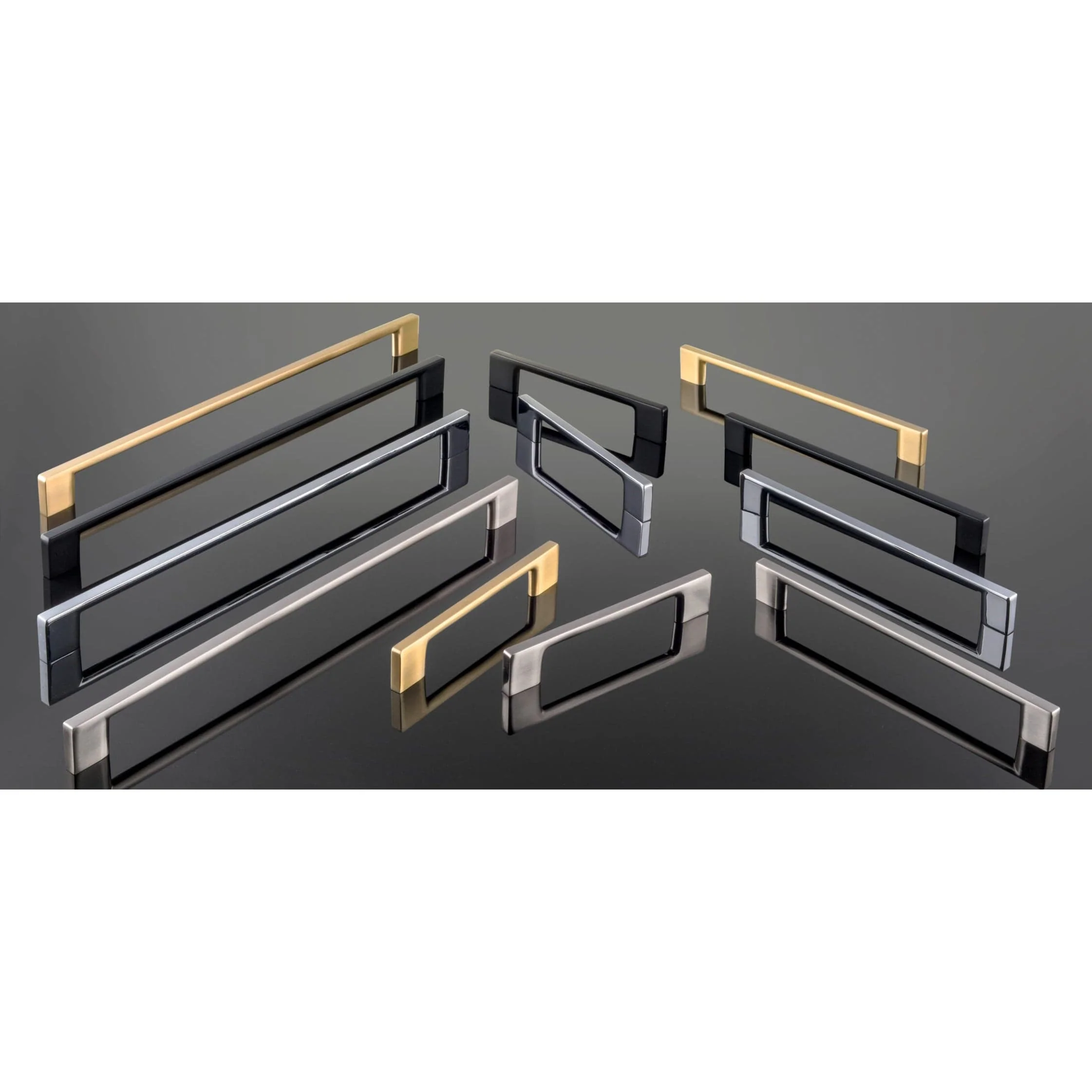 Contemporary Pull - 7-9/16" Center-to-Center - Satin Brass - Image 4