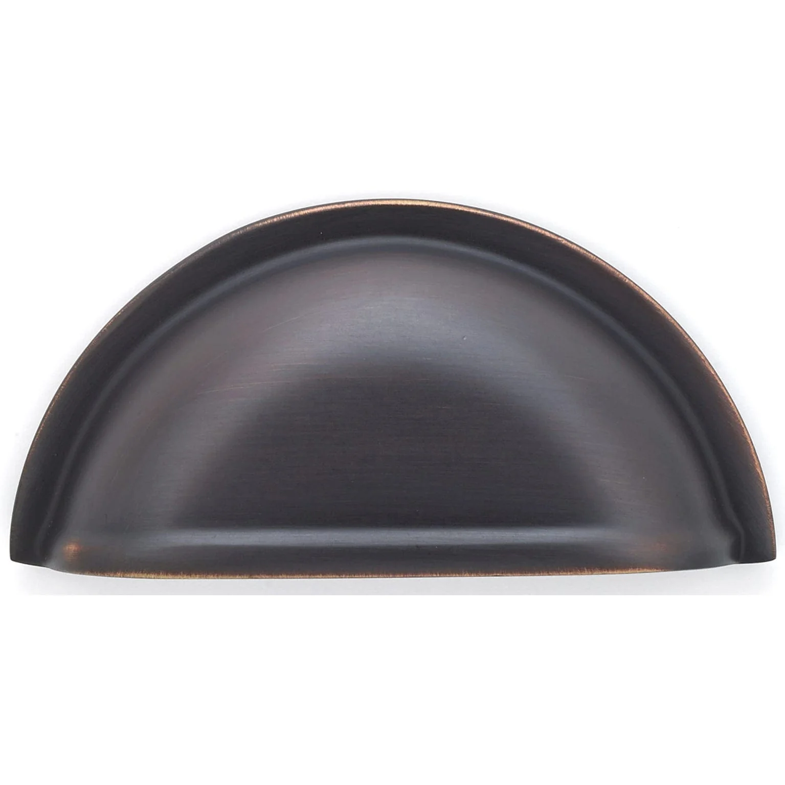 Traditional Cup Pull, 3" Center-to-Center, Brushed Oil-Rubbed Bronze - Image 2