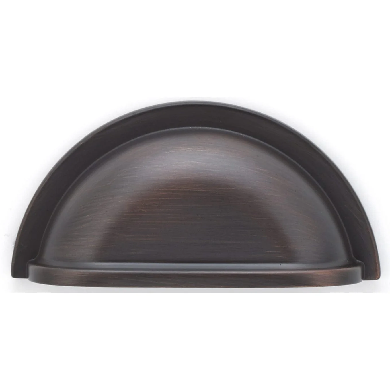 Traditional Cup Pull, 3" Center-to-Center, Brushed Oil-Rubbed Bronze - Image 2