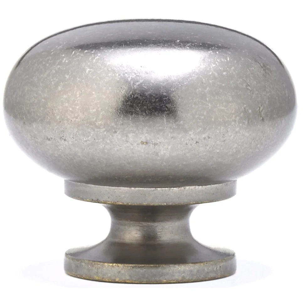 Traditional Knob, 1-1/2" D, Pewter - Image 3