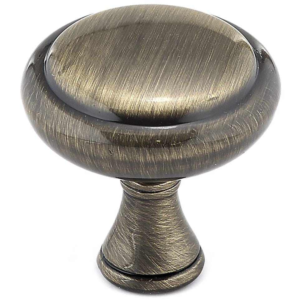 Traditional Knob, 1-1/4" D, Antique English